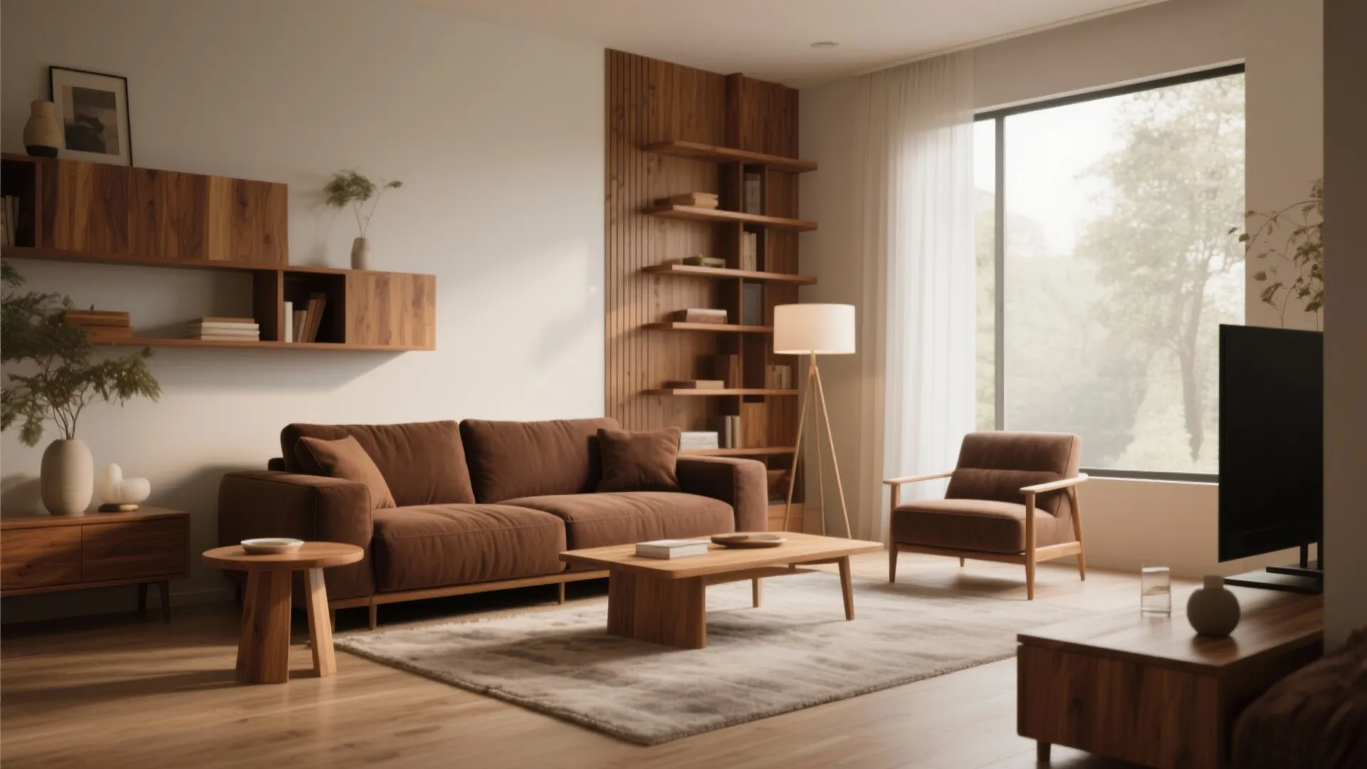 7. Warm Wood Accents