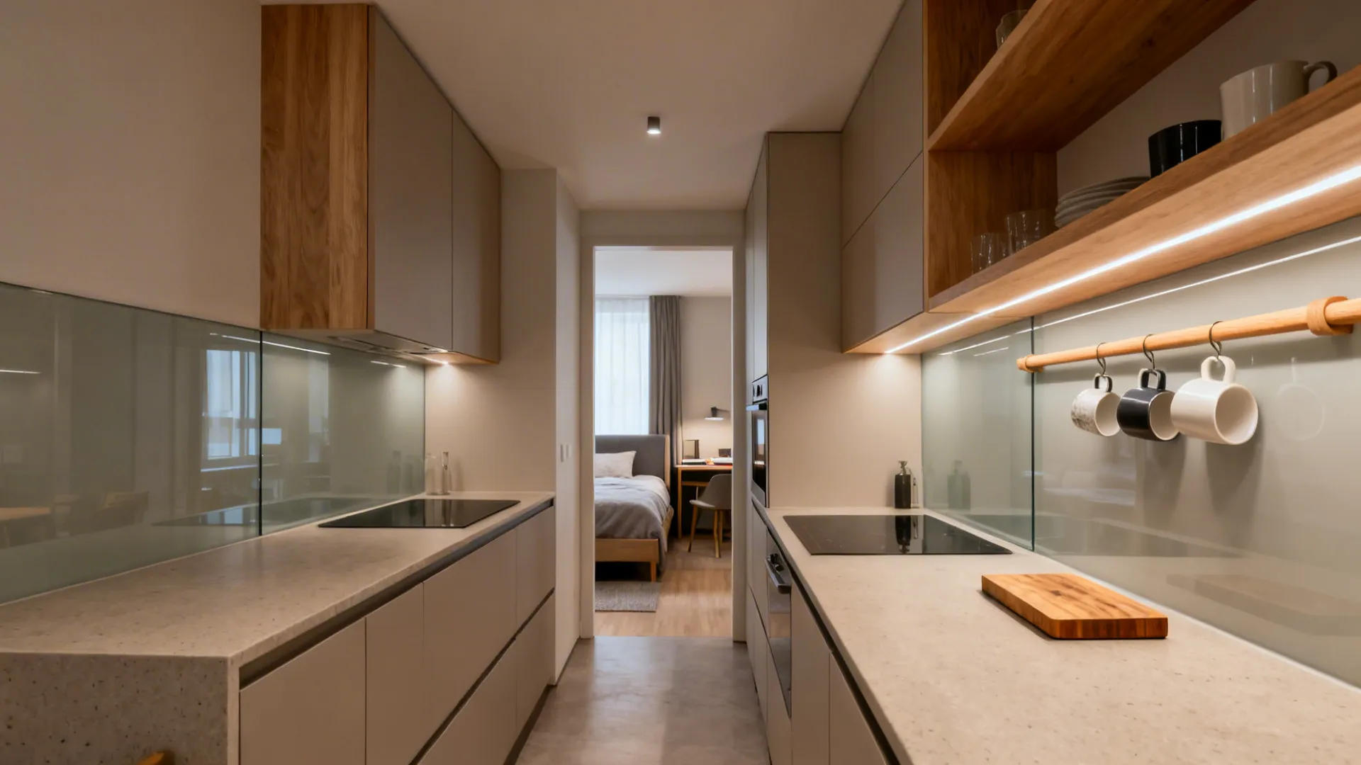 Warm Wood Accents for Comfort