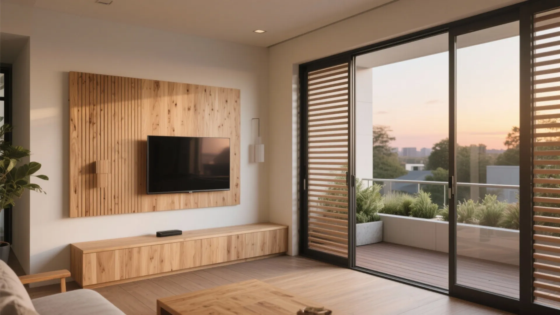 Warm Wood Accents For Cohesion