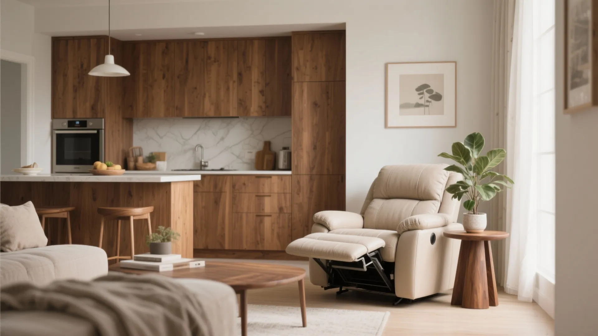 Warm Wood Elements for Comfort