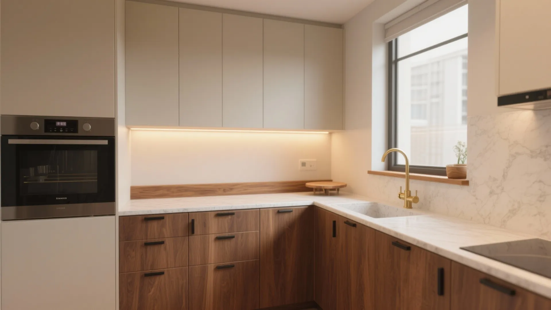 Warm Wood Accents Without Overcrowding