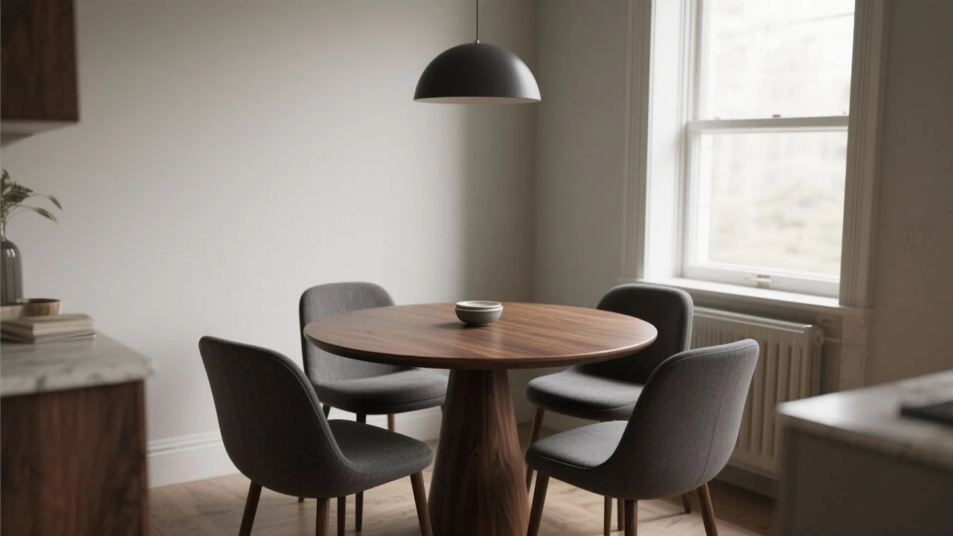 2. Contrast with Warm Wood