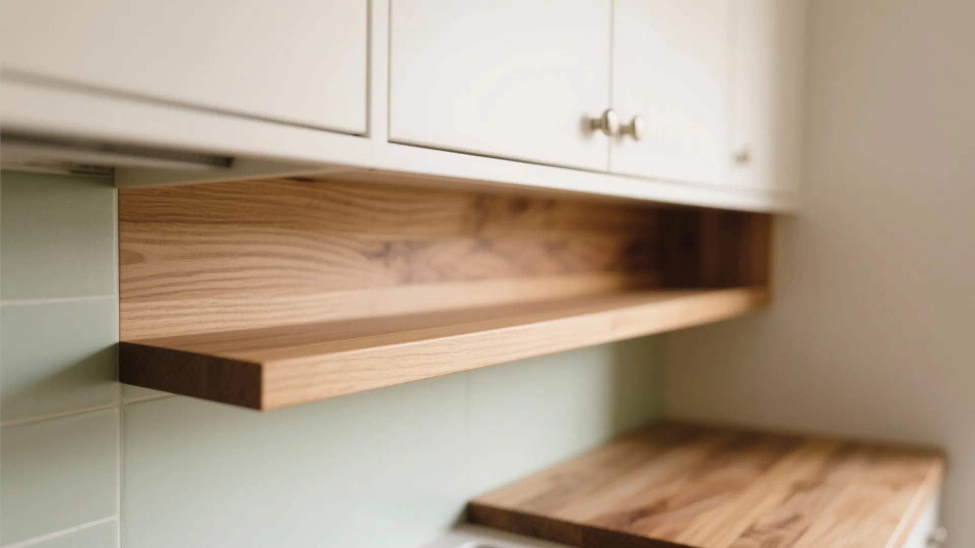 Warm Wood Accents in Tight Spaces