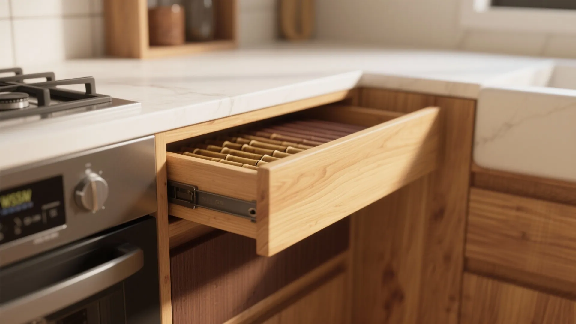 Warm Wood Accents, Big Comfort