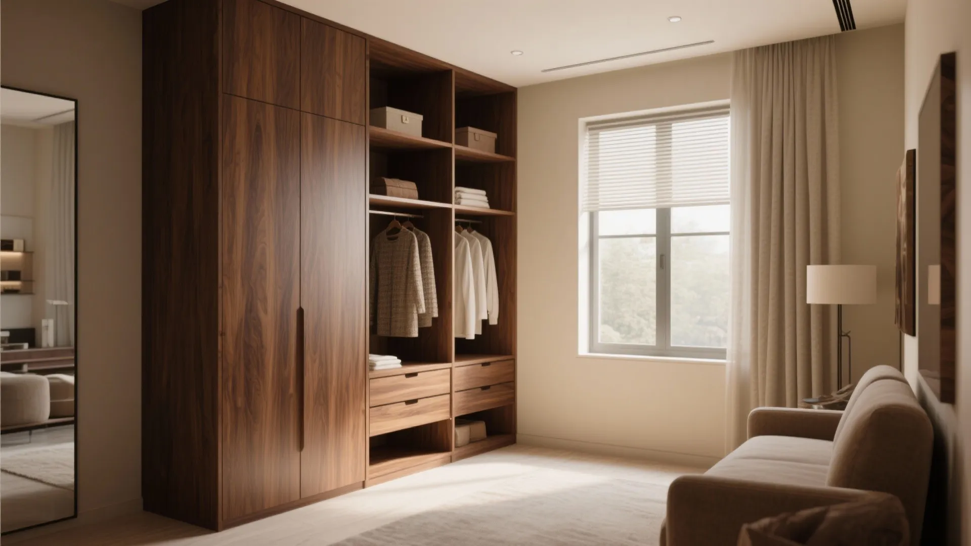 Warm wood accents for a cozy vibe