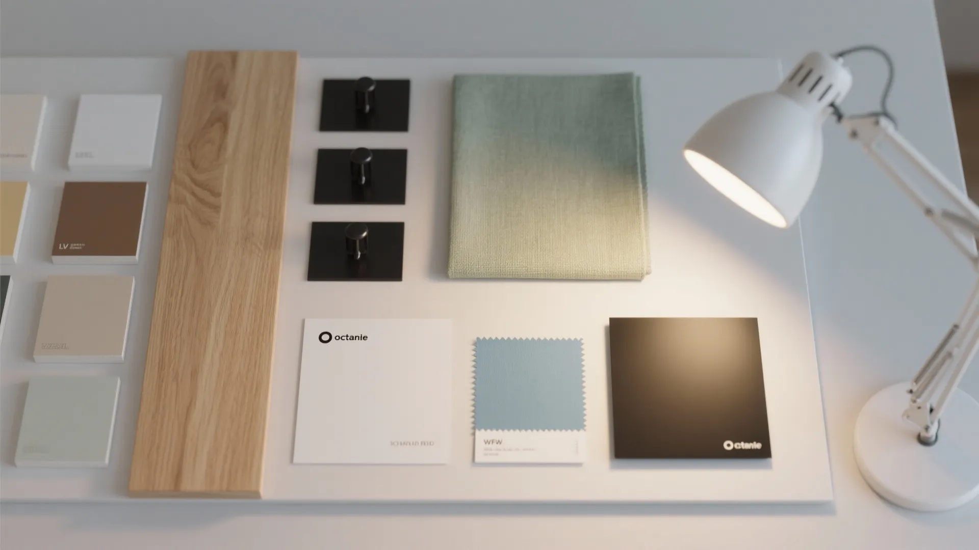 Warm wood and neutral palette for calm focus