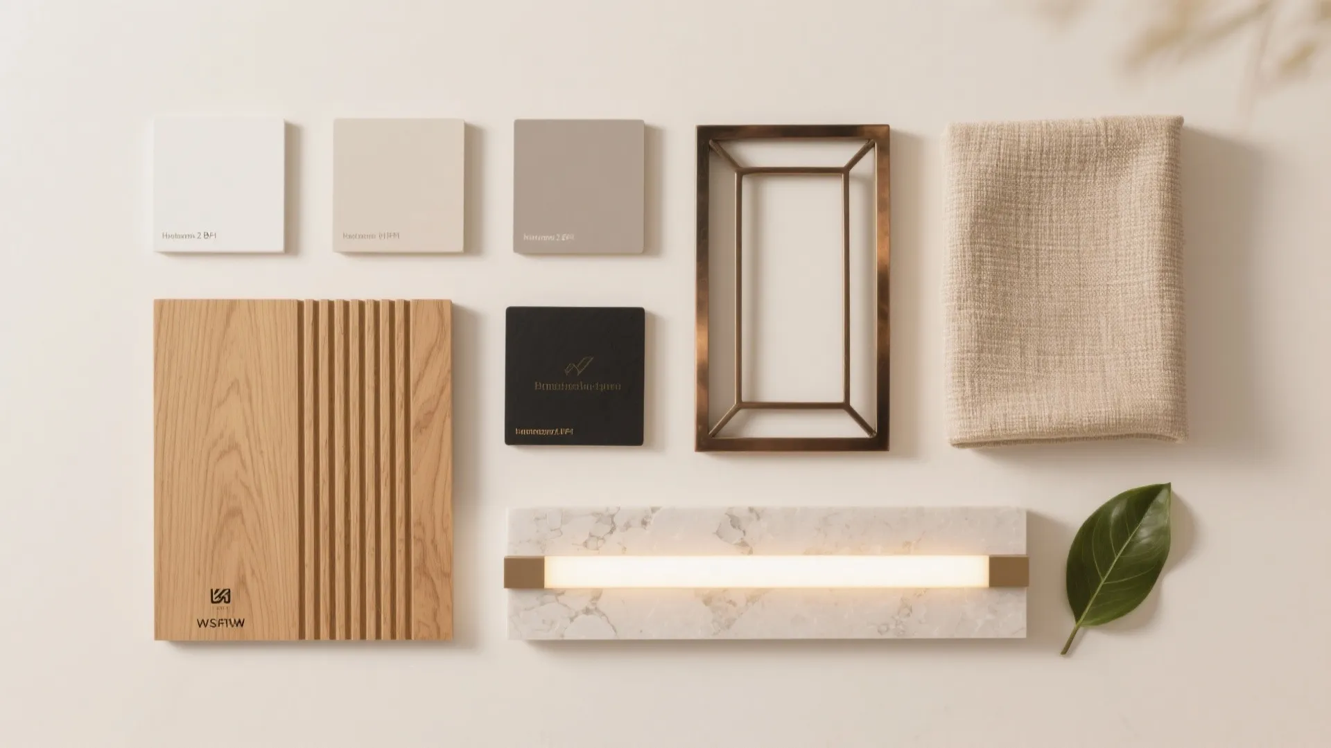 Warm wood accents in a modern palette