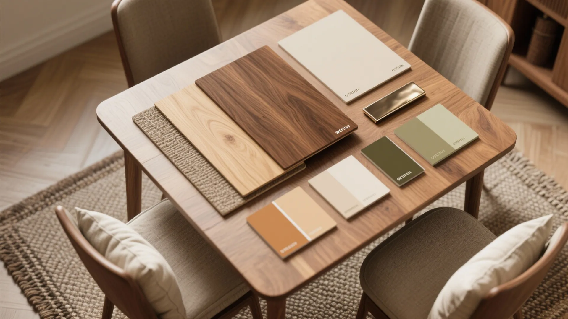 Warm wood and layered textures