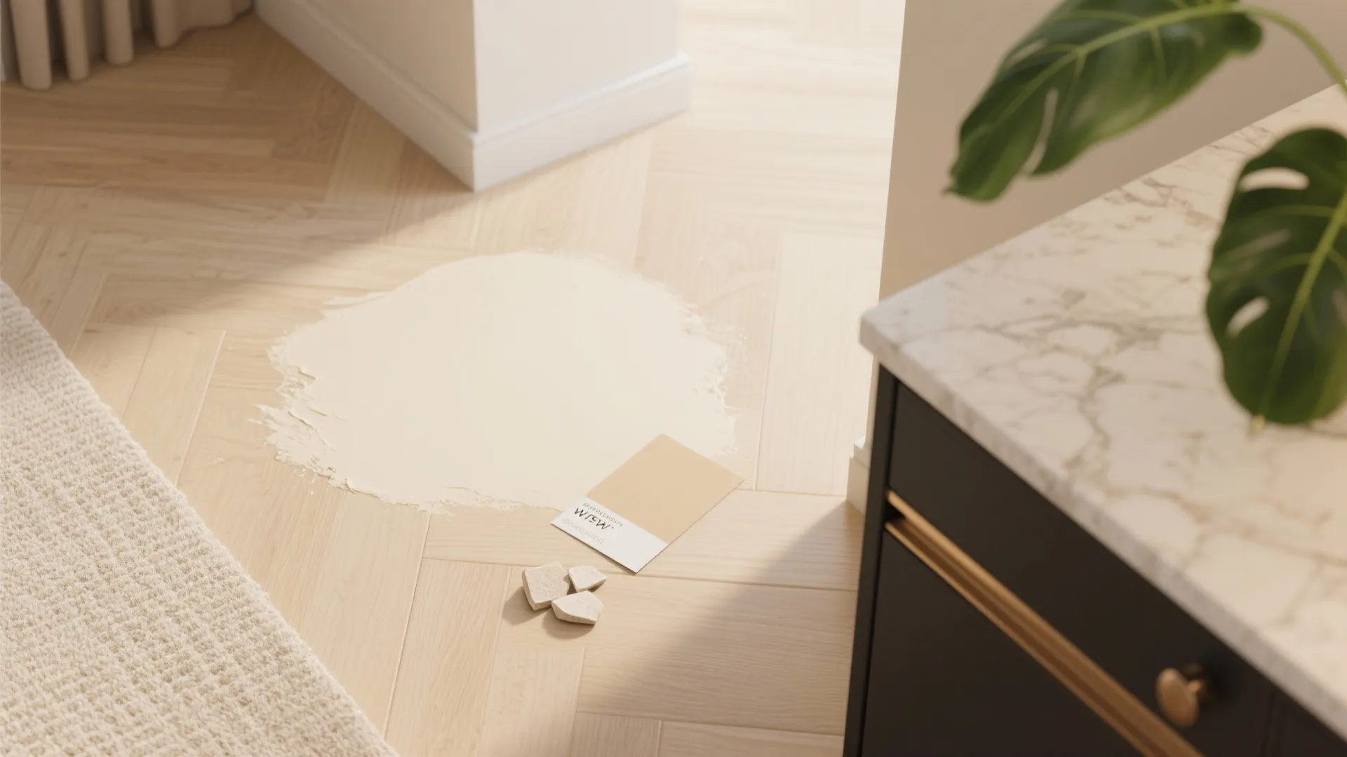 Warm Wood + Light Palette for a Spacious Feel