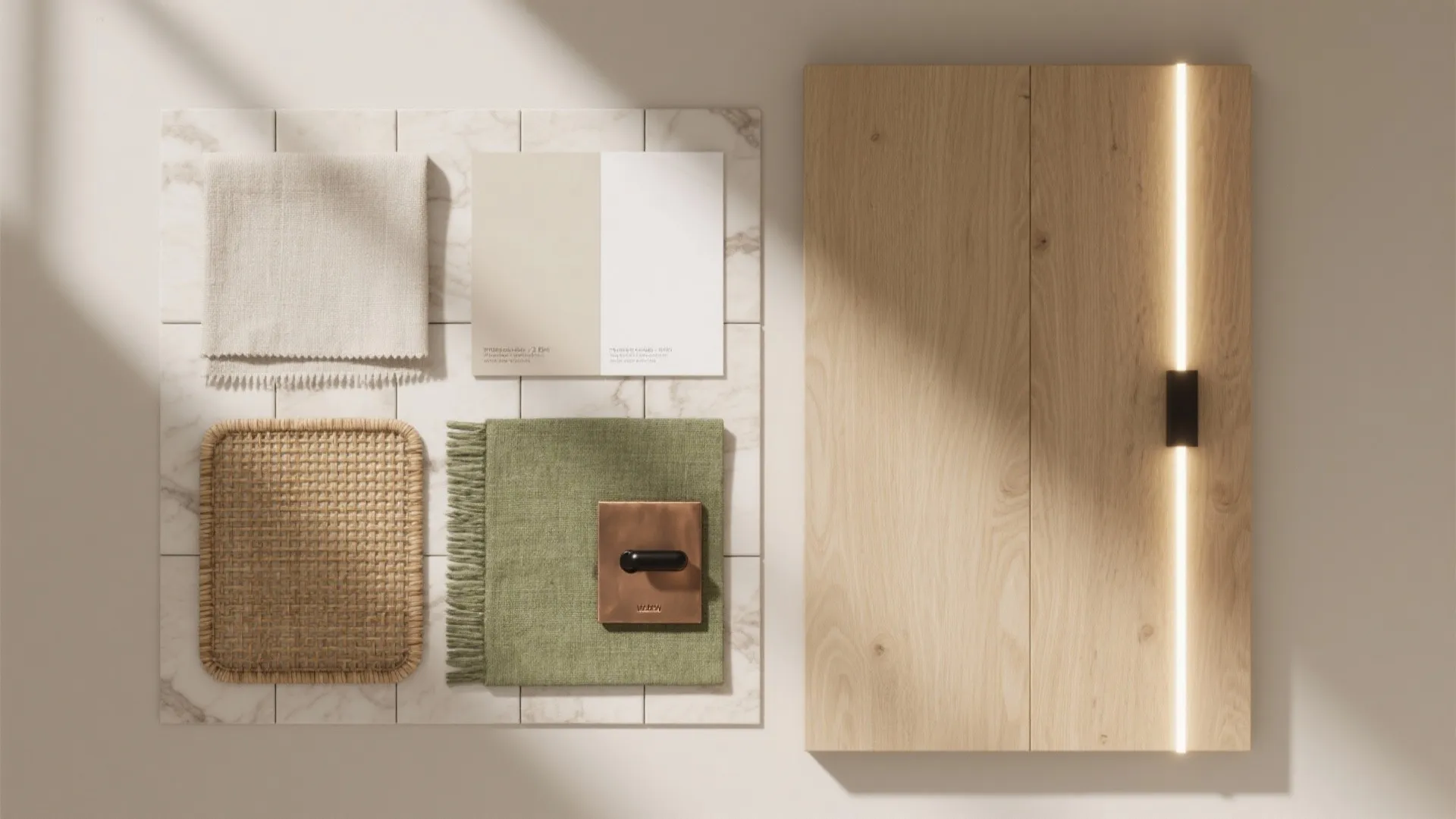 5) Warm Wood, Light Neutrals, and Layered Lighting