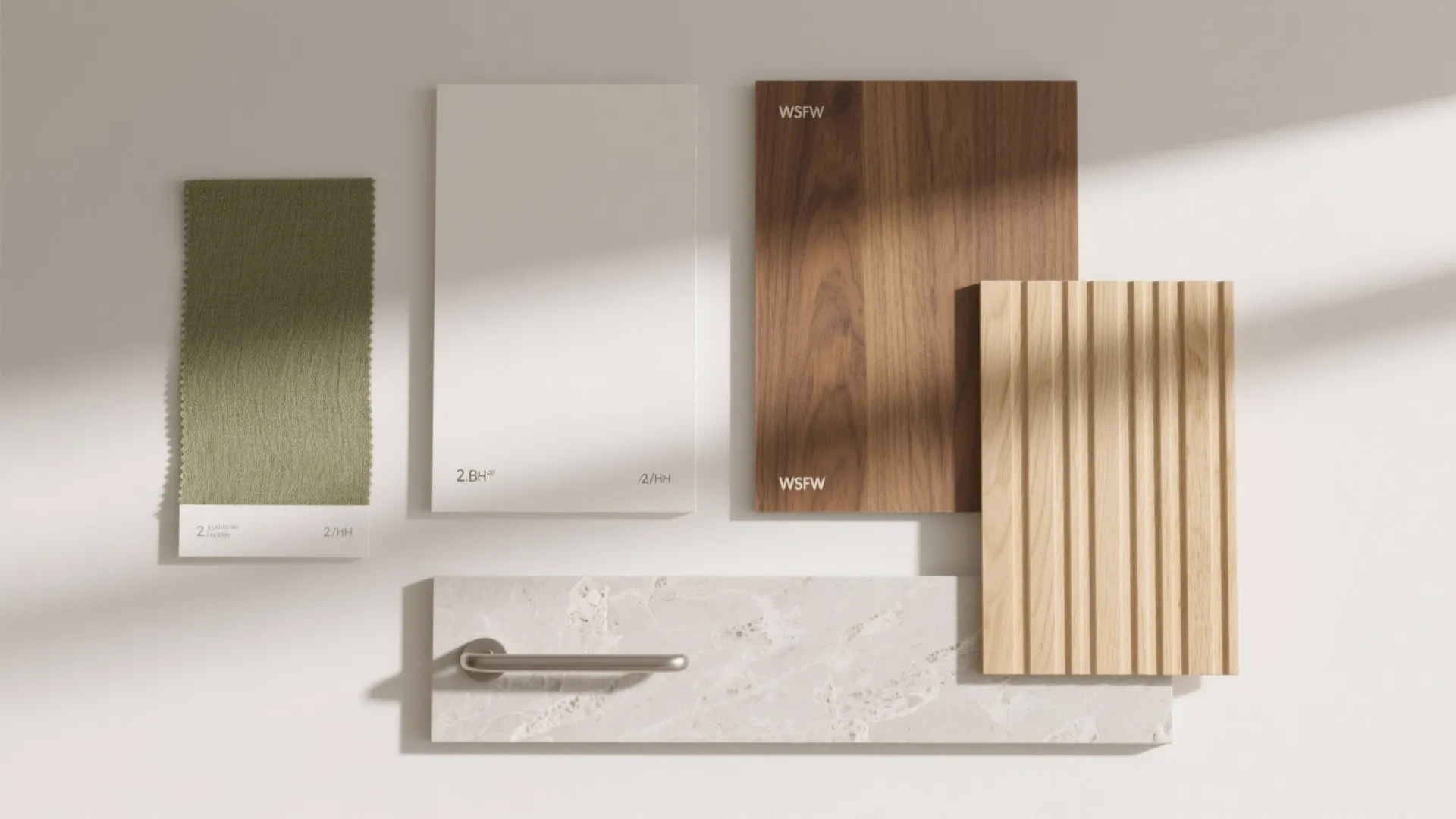 Warm wood elements to soften modern minimal