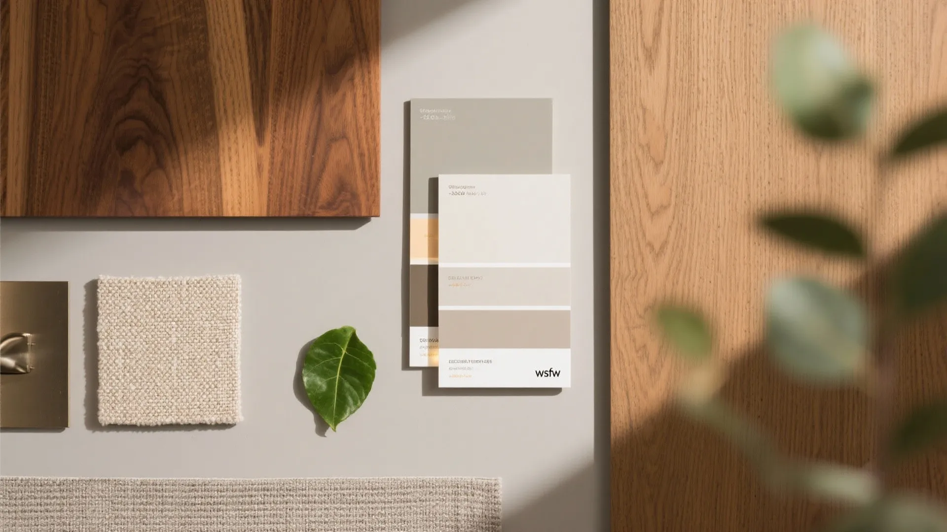 Warm wooden elements that calm the palette