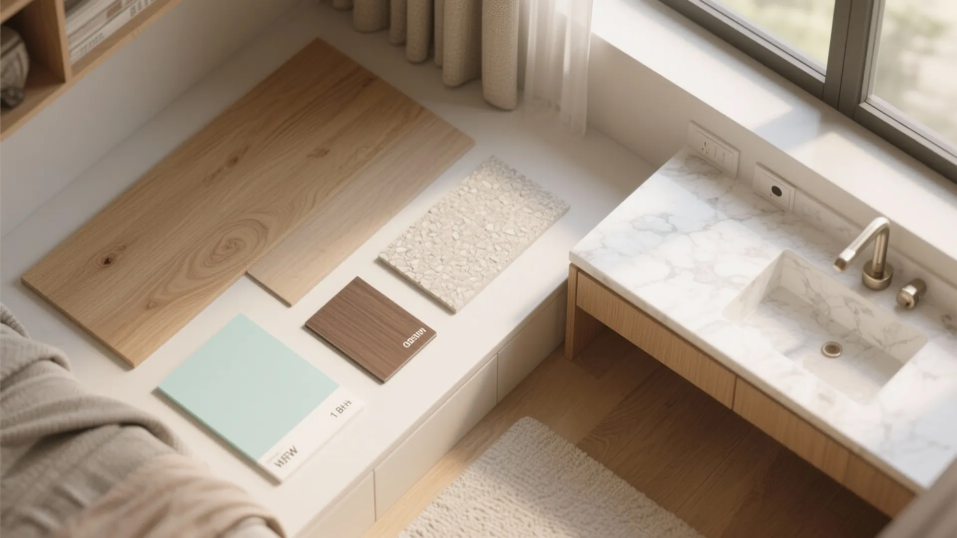 Warm wood accents in compact homes