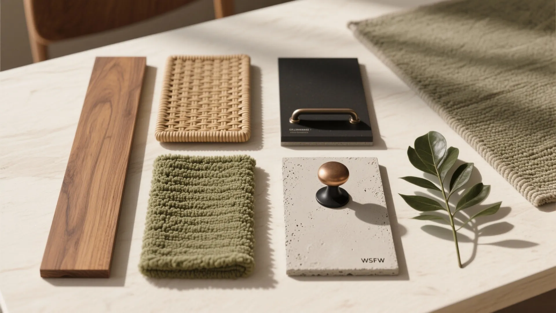 Warm Wood Accents and Textured Neutrals