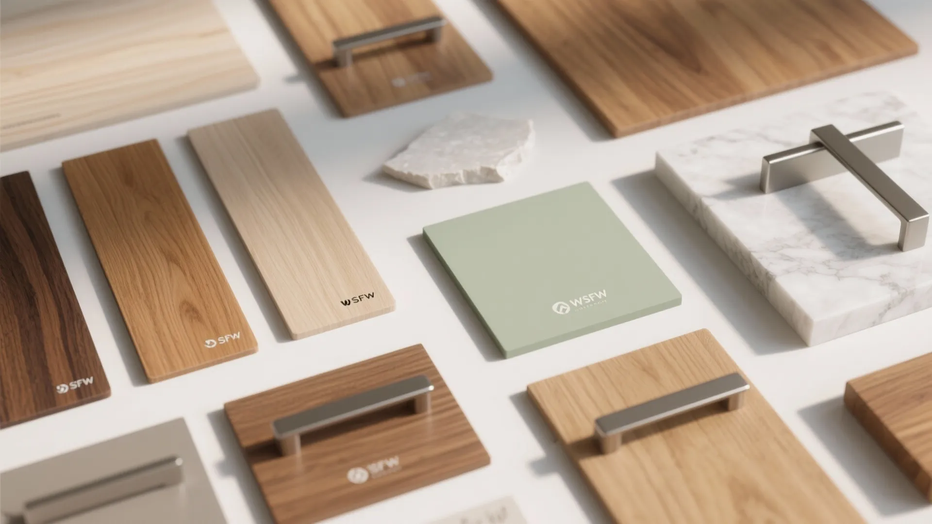 Warm wood accents to soften modern lines