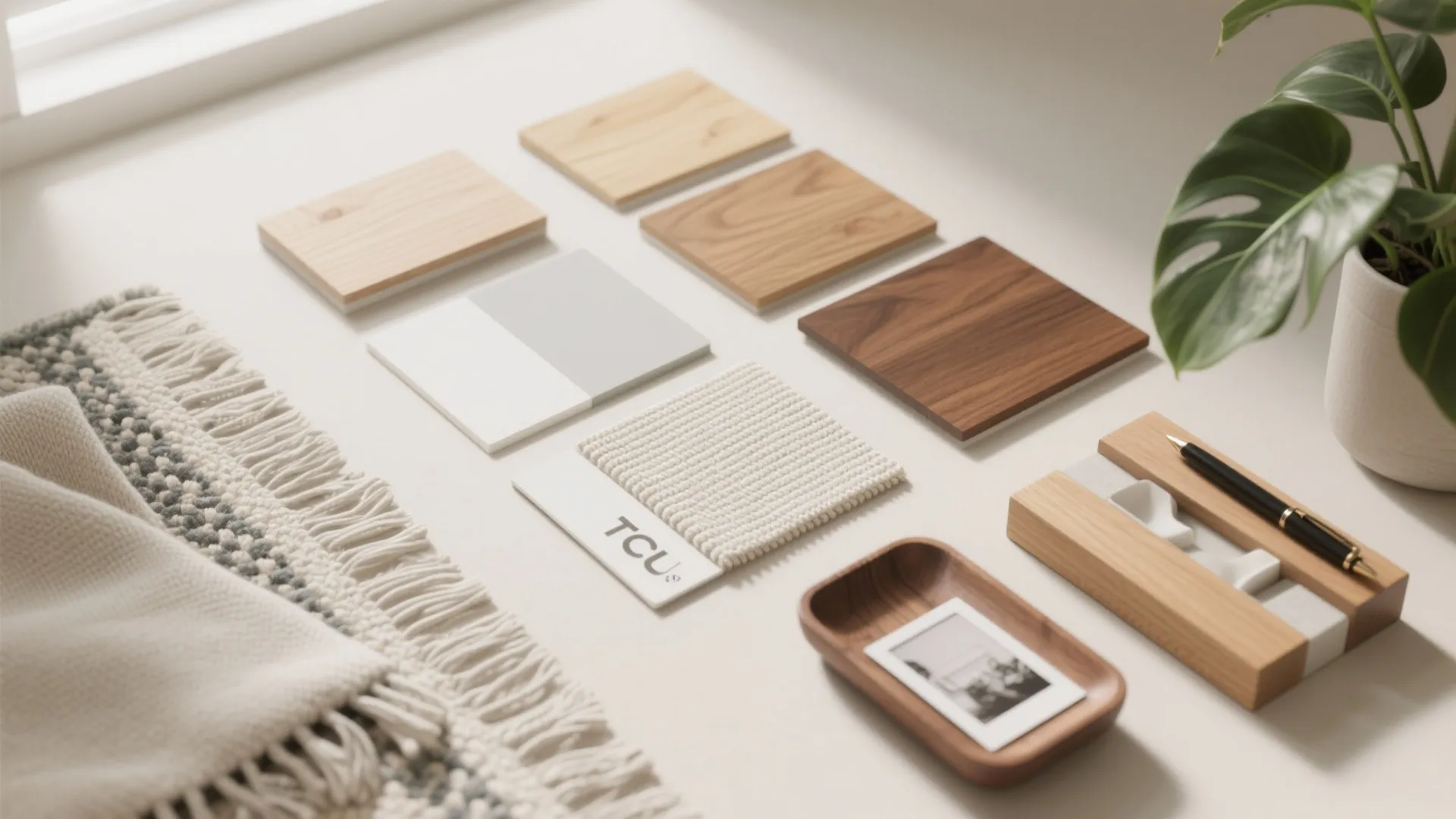 Warm Wood and Soft Textures for Stress Relief