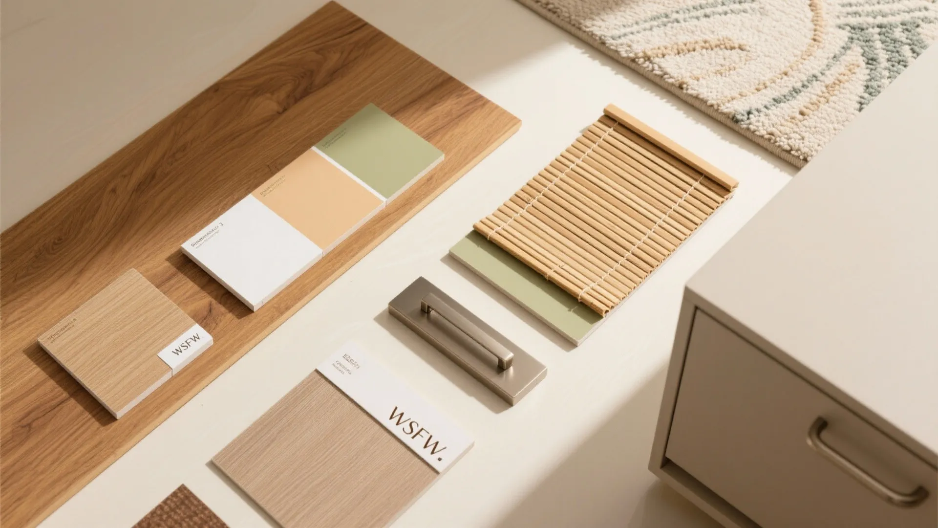 Materiality and storage: wood, breathable paints, hidden utility