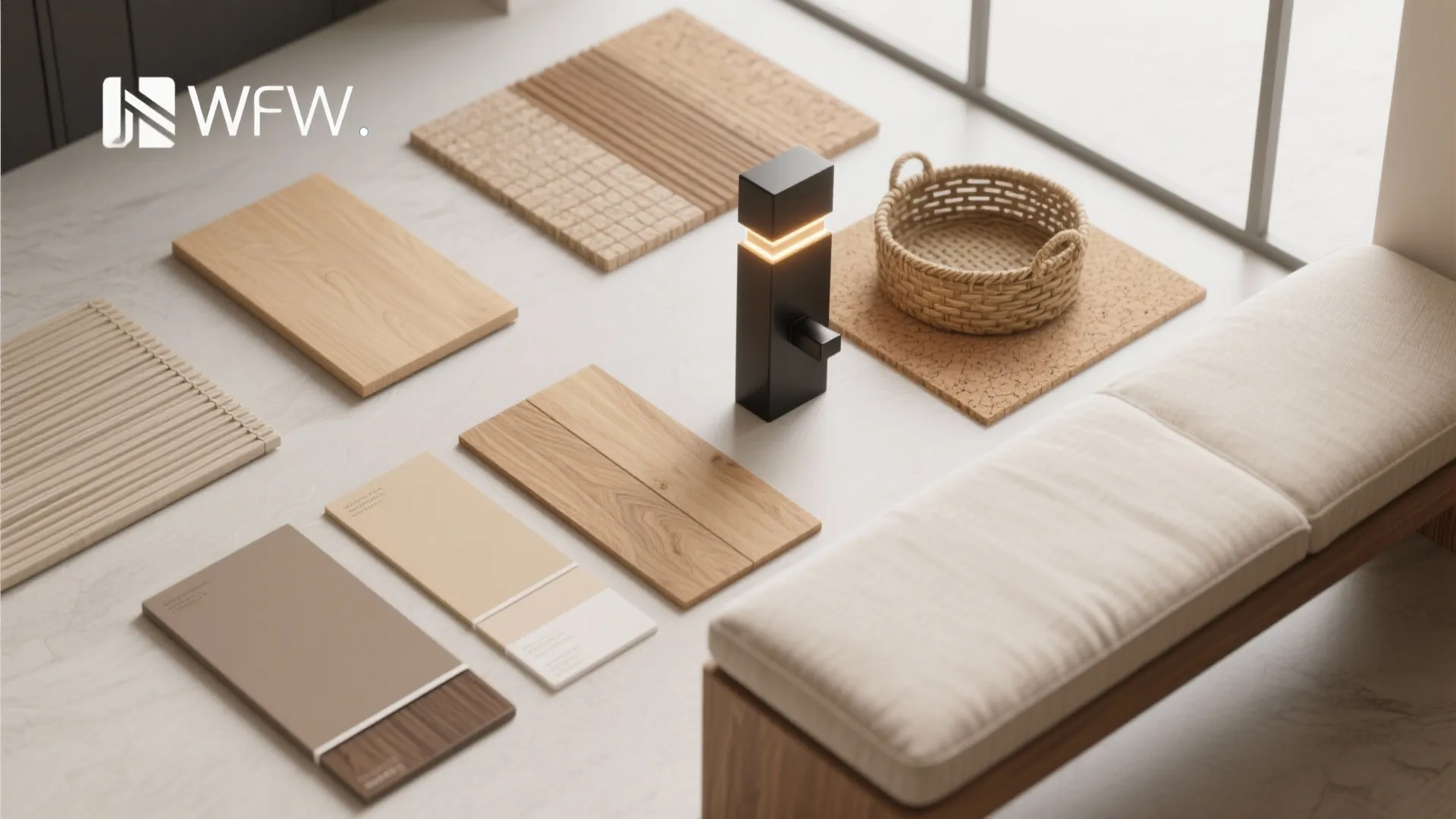 Warm Wood Tones and Textured Finishes