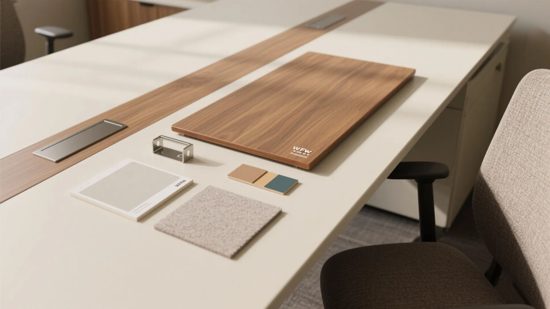 Warm wood accents with easy-clean, durable finishes