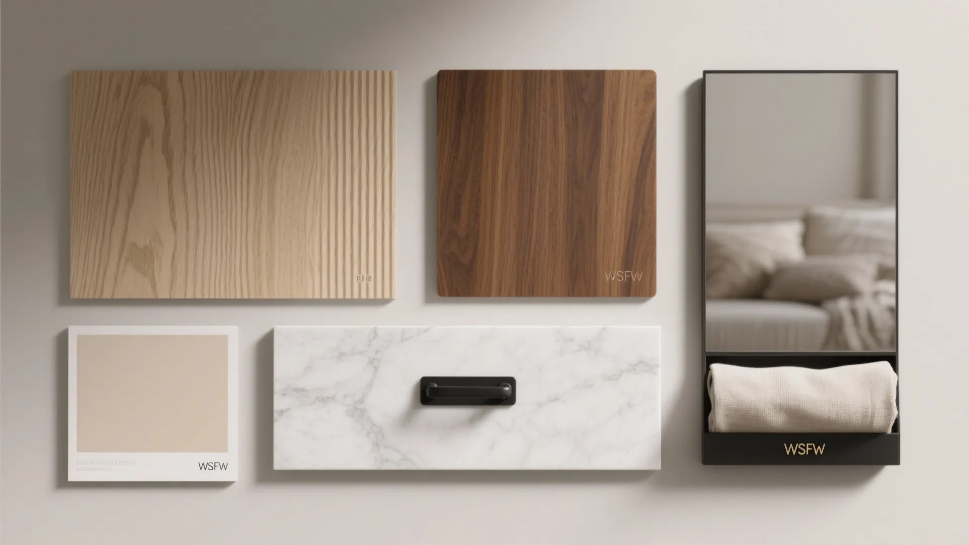 Warm wood accents in living and bedrooms