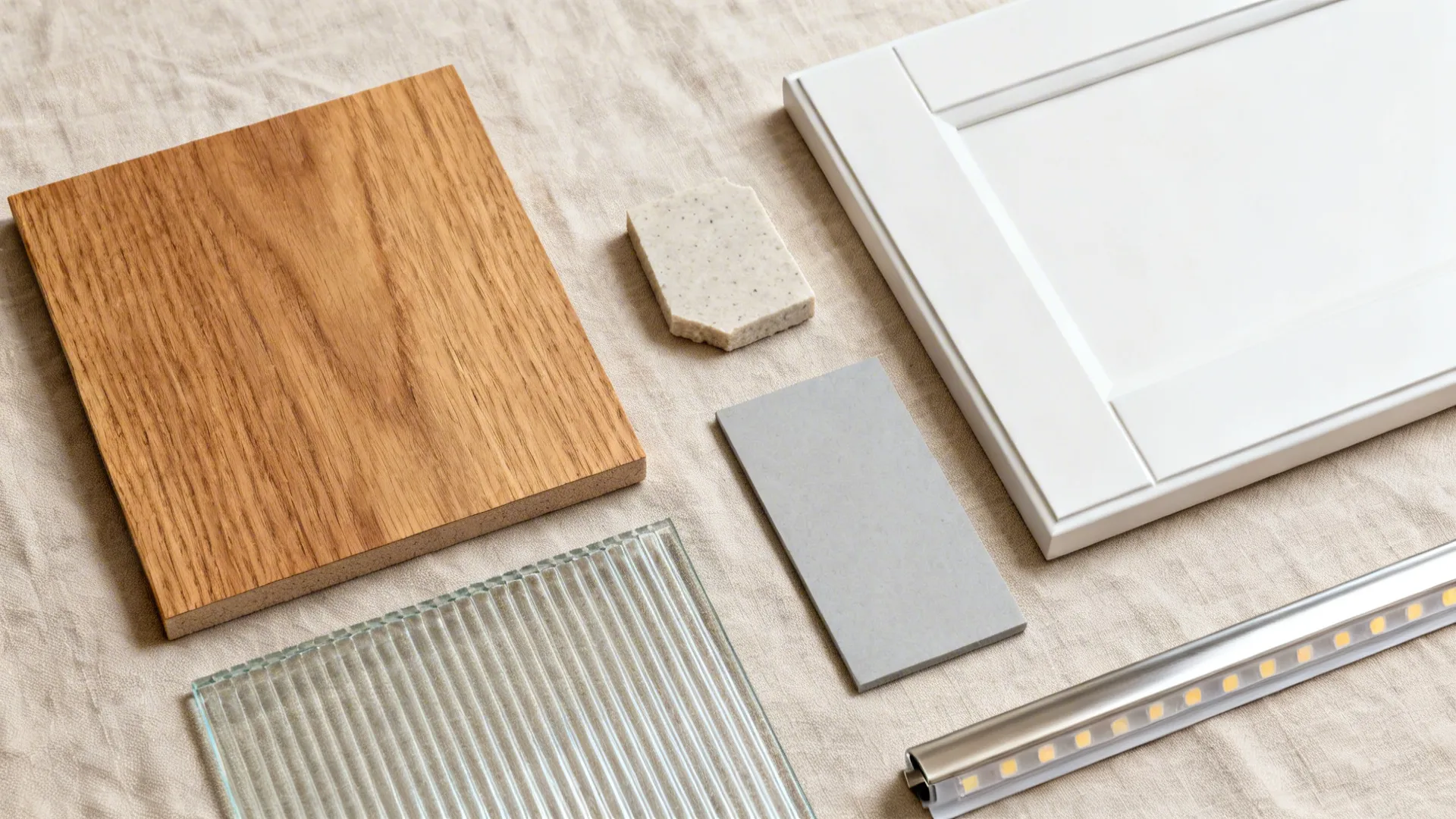 Warm wood accents to humanize small kitchens