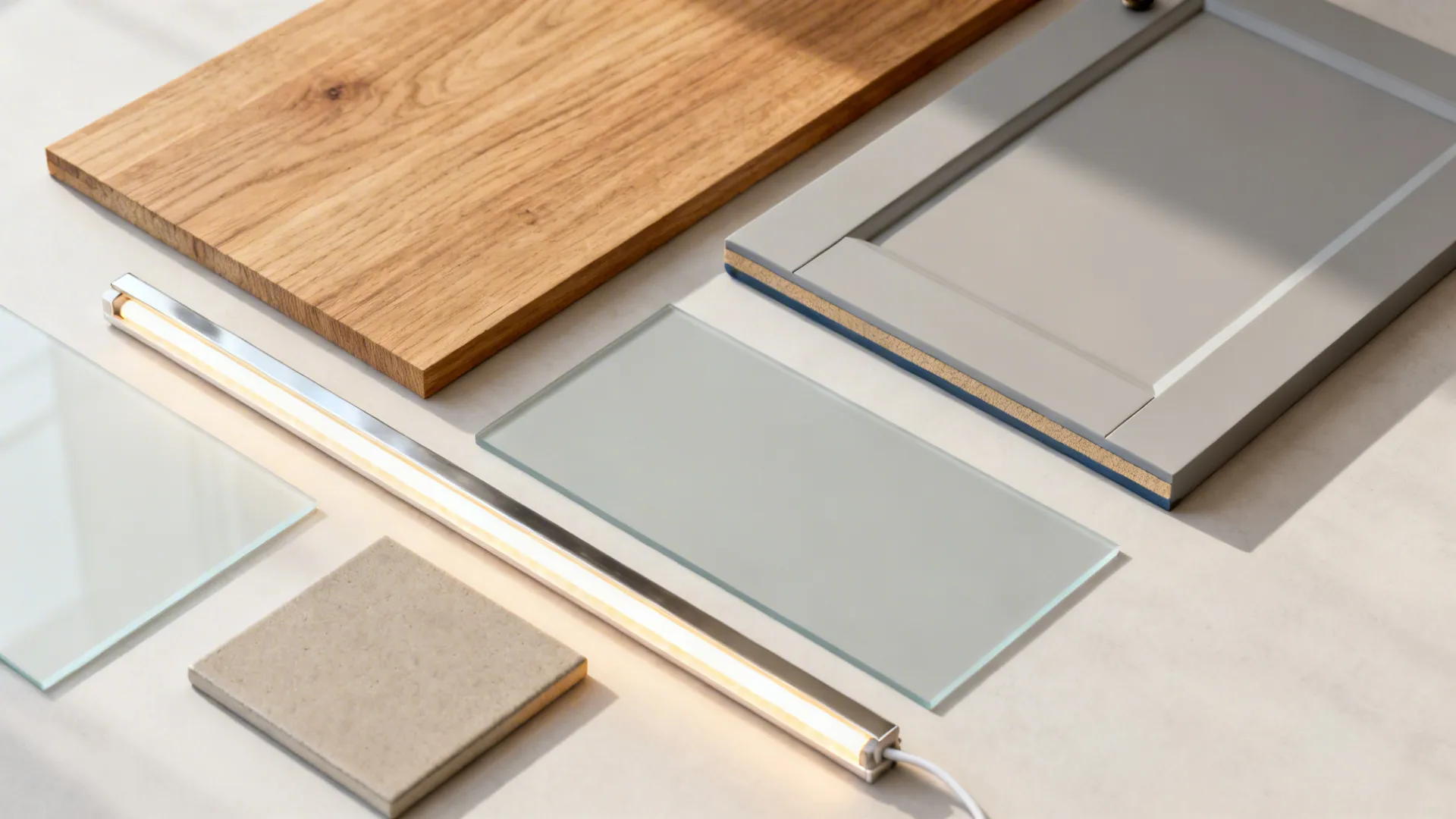 Warm wood accents in a compact C-shaped plan