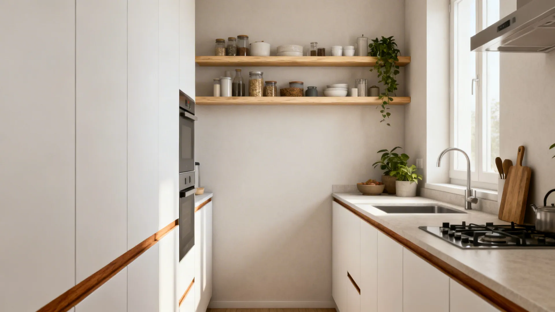 Warm Wood Accents Without Bulk