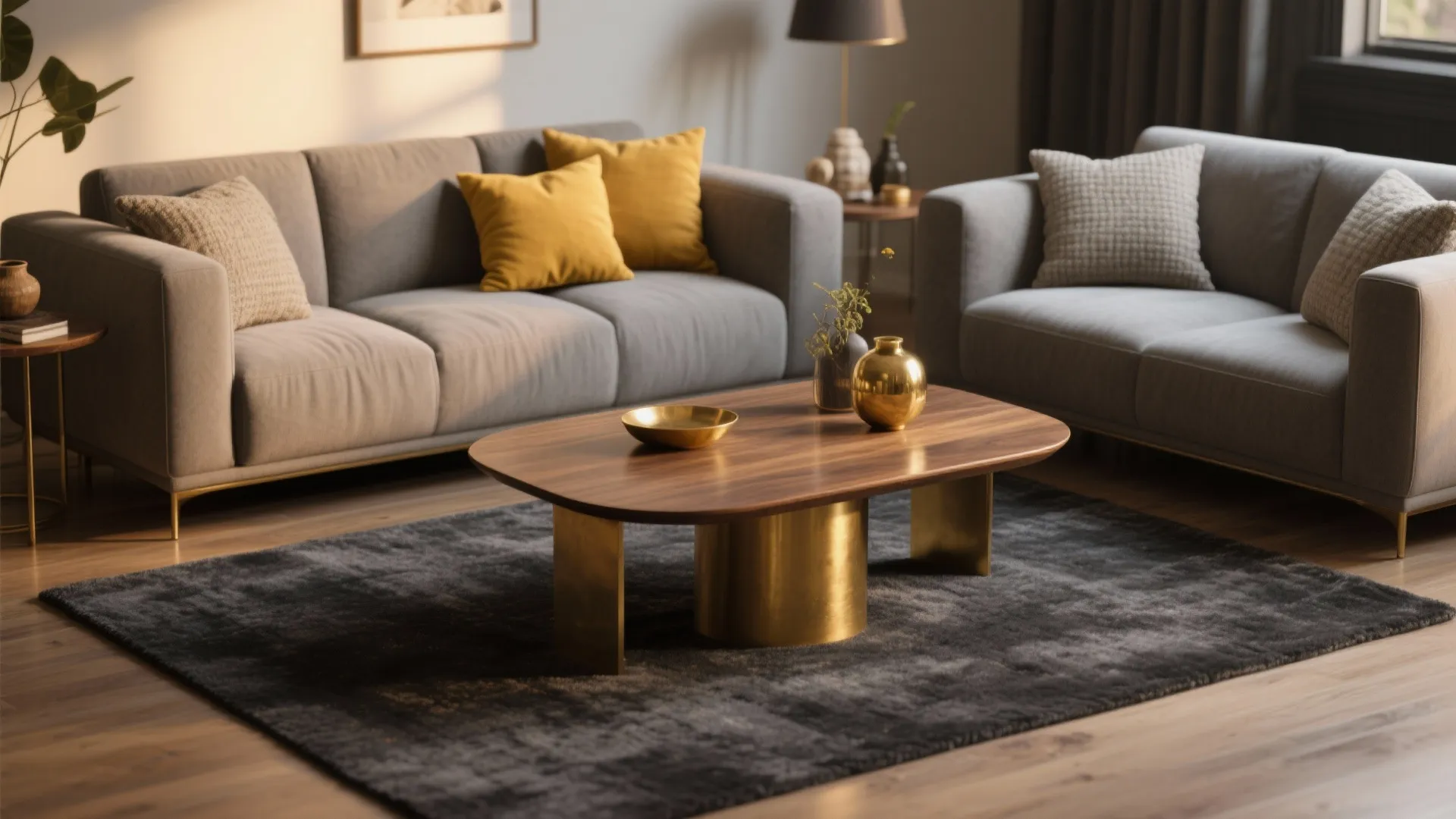 3. Pair with warm wood tones to avoid a cold look