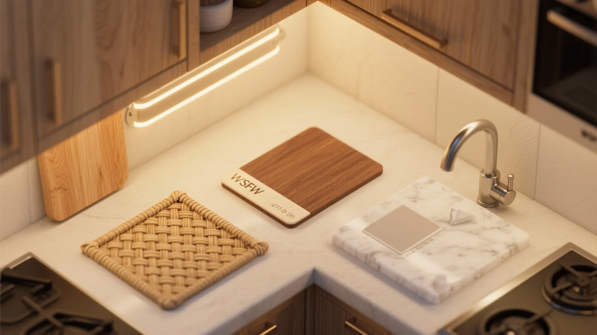 Warm wood elements for a cozy, grounded vibe