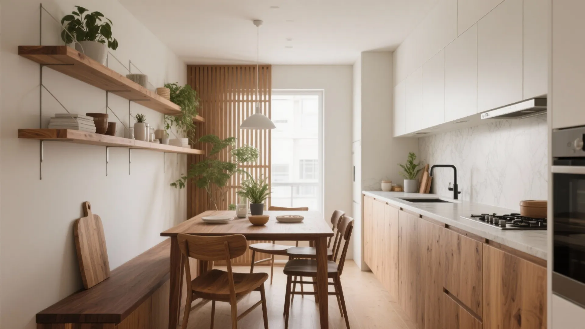 Warm Wood Elements for a Calm Home