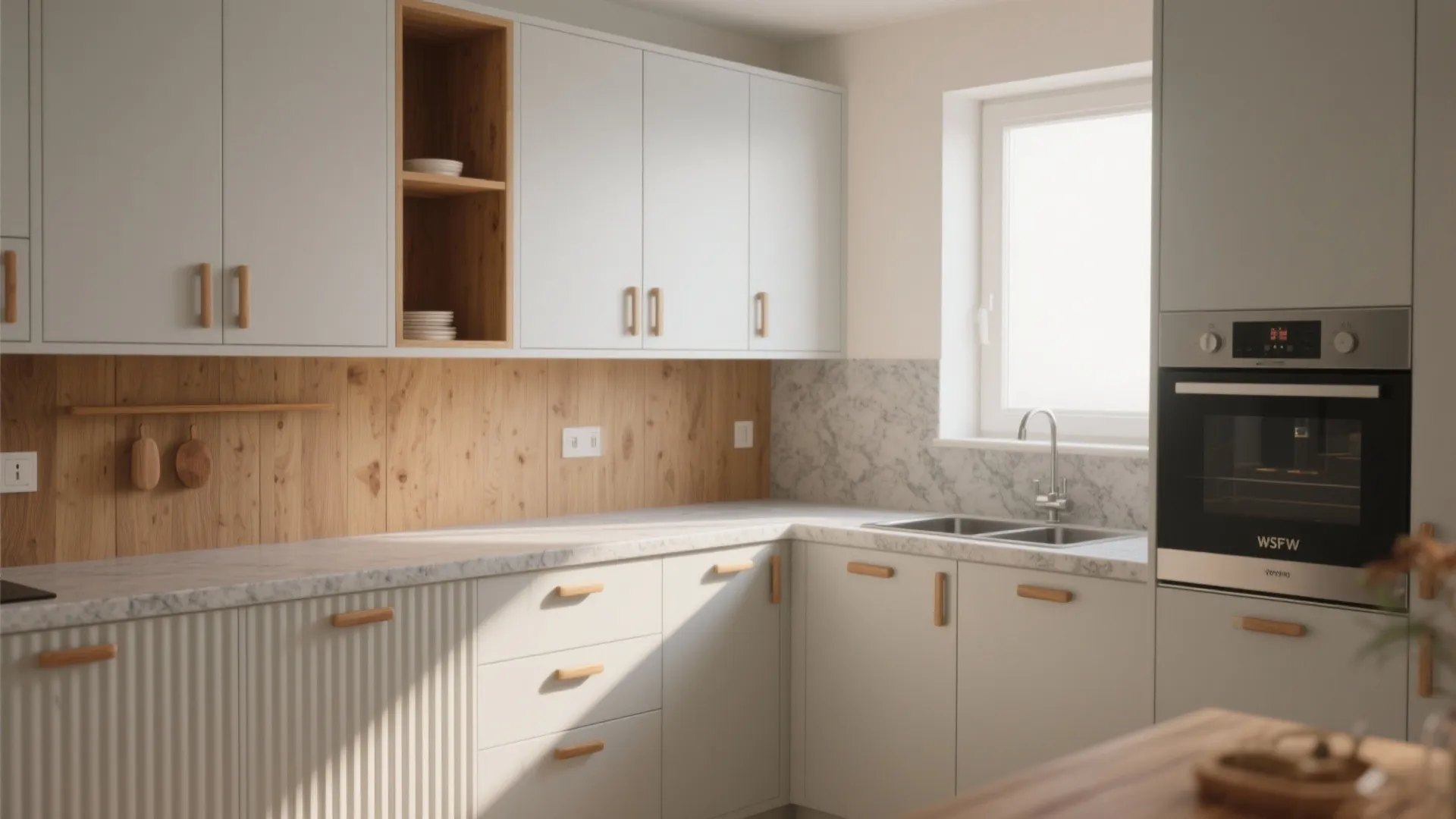 Warm Wood Accents without Overheating the Space