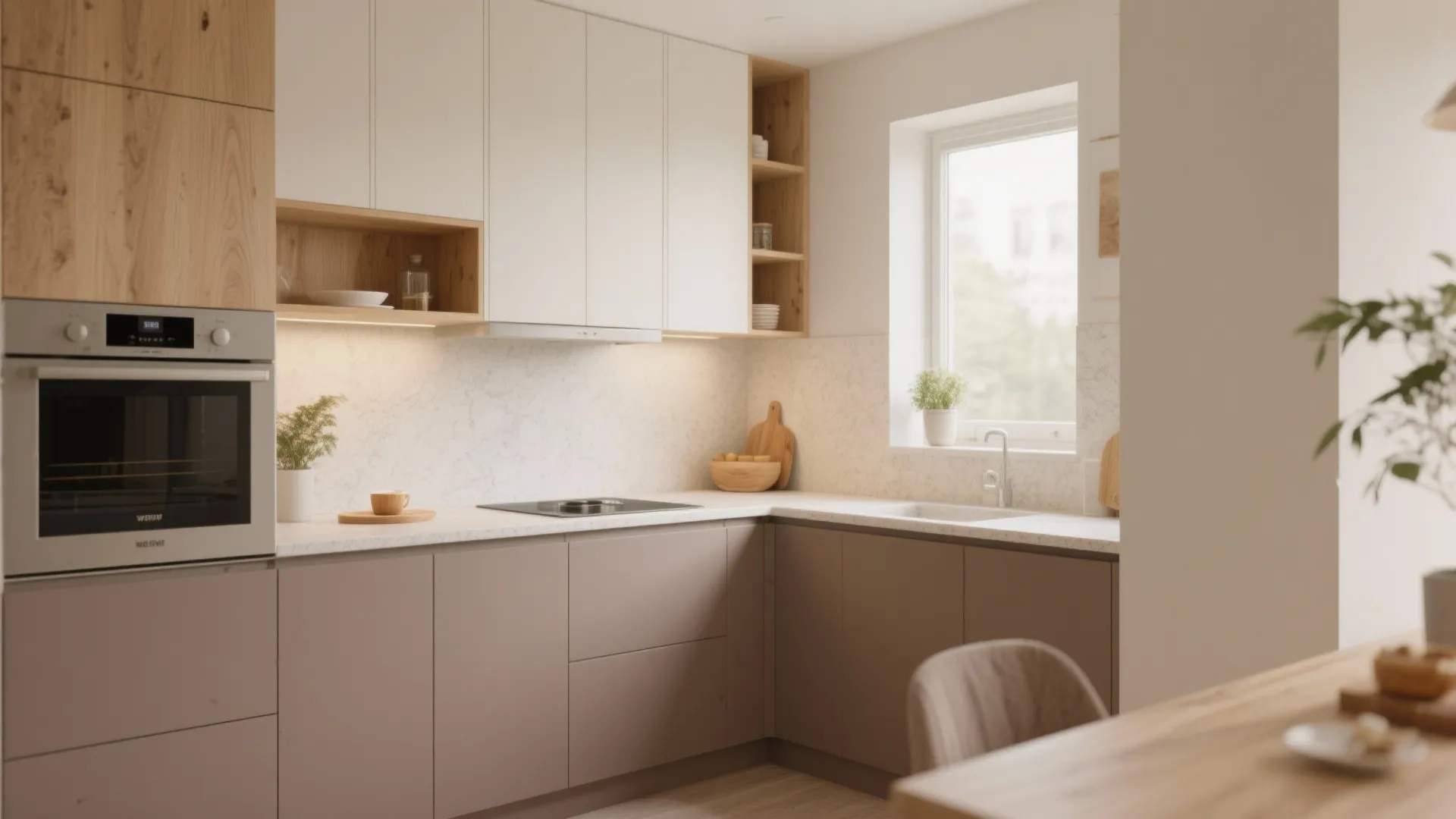 Warm Wood Accents for Comfort