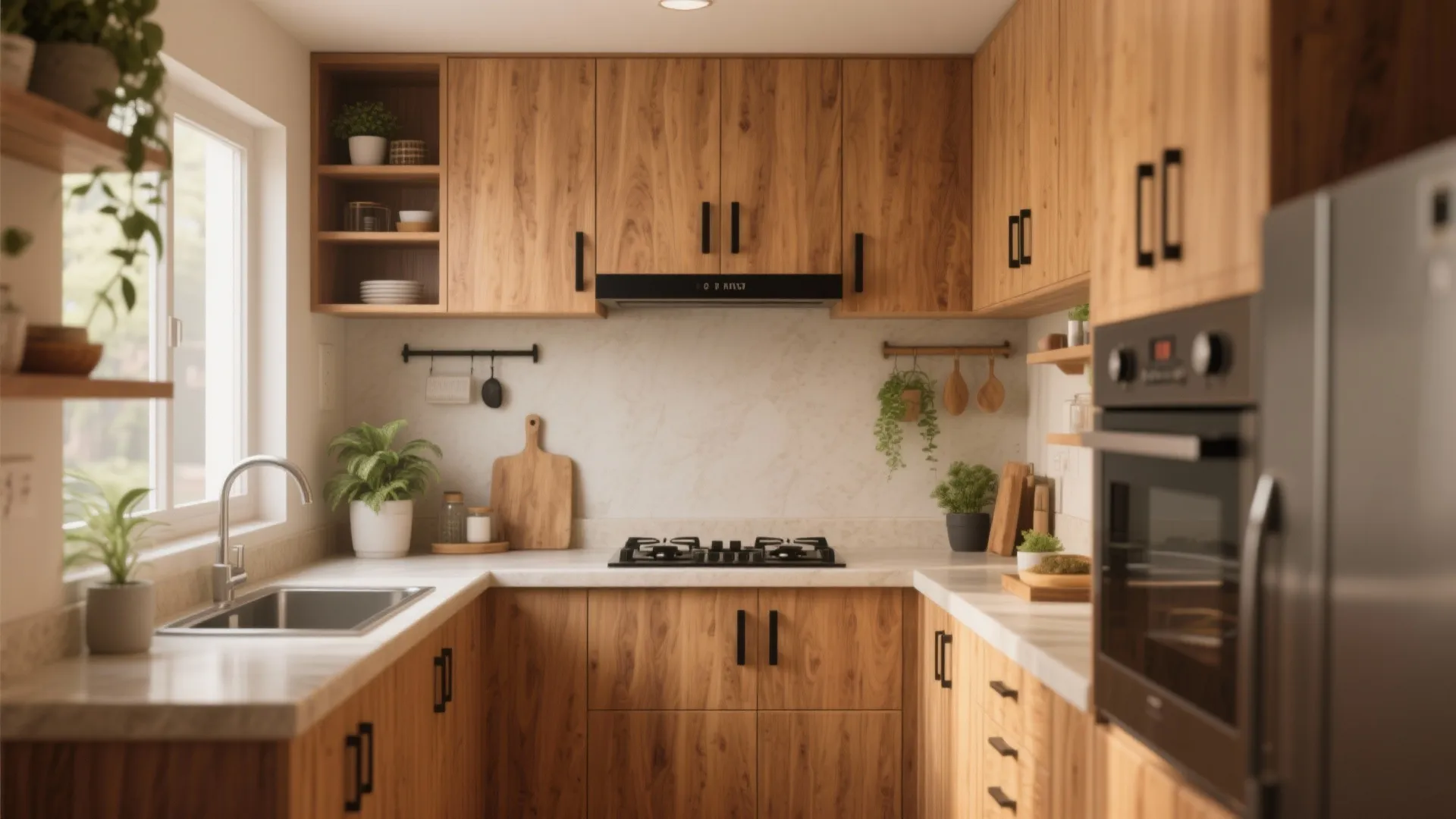 Warm Wooden Elements for a Cozy, Modern Look