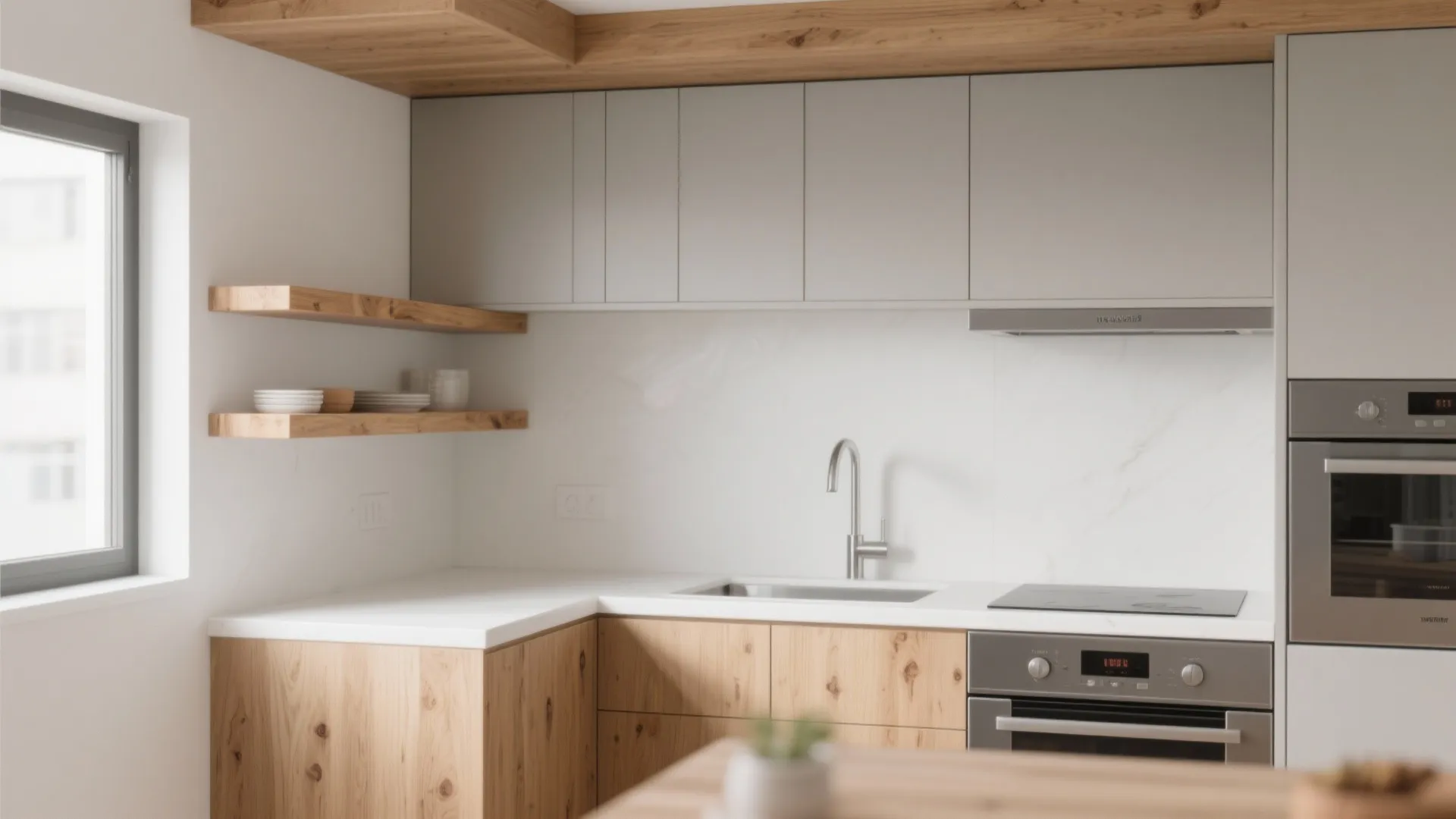 Warm Wood Accents to Humanize the Space