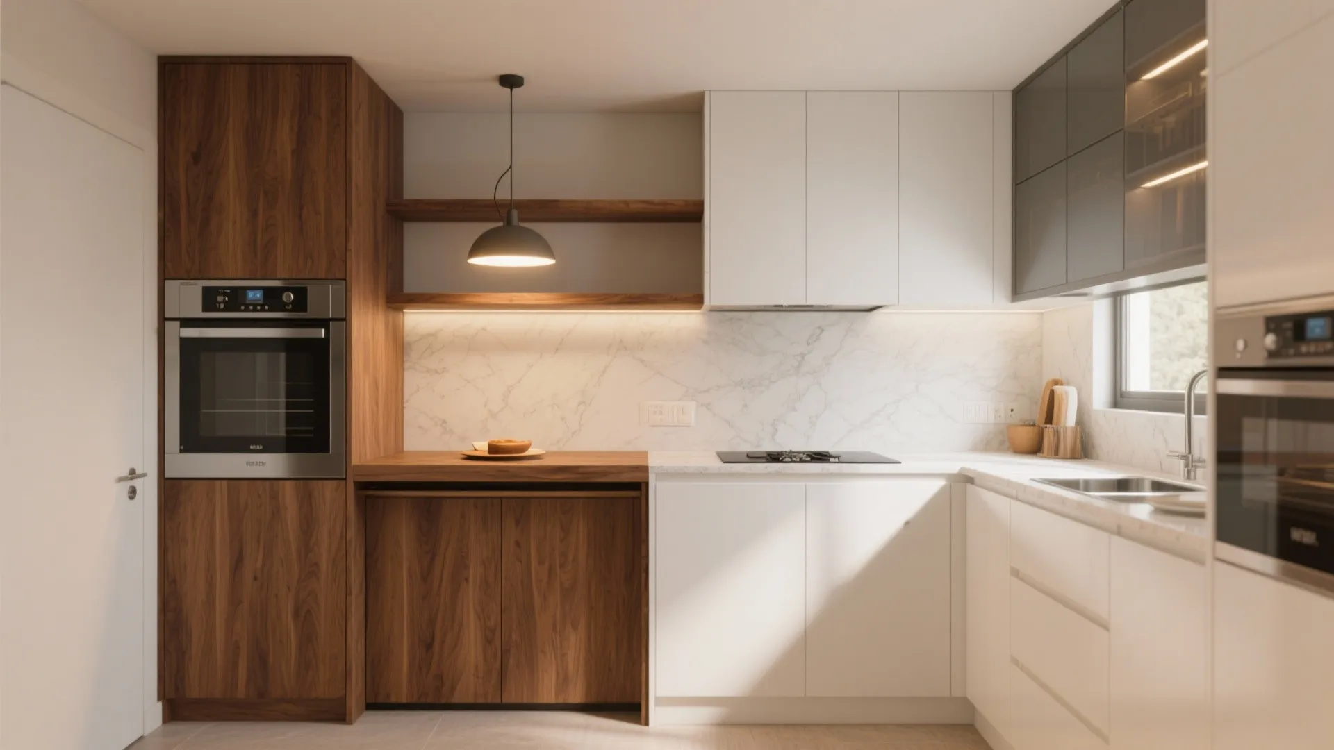 Warm Wood Elements to Humanize Modern Lines