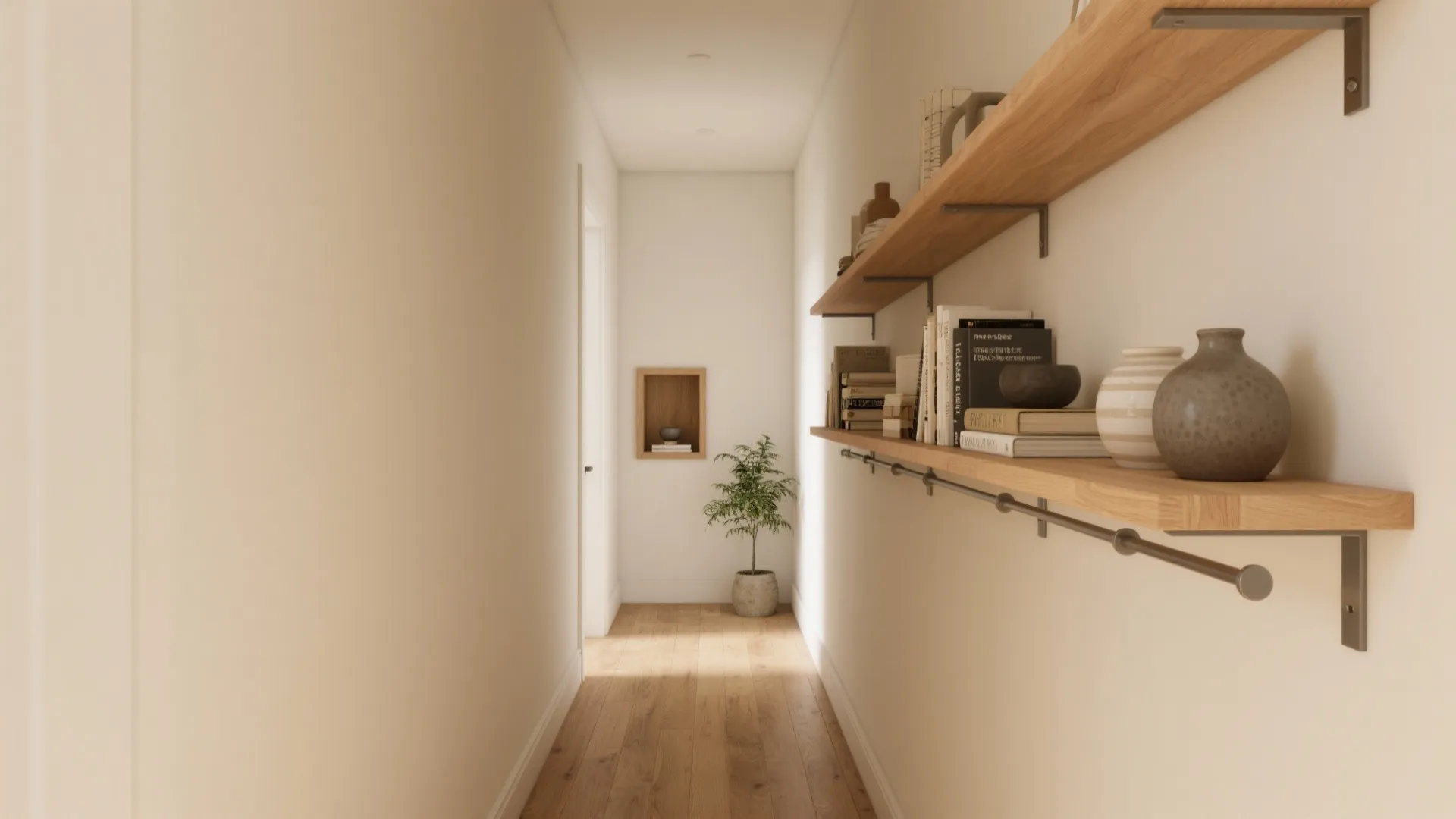 Warm Wood Layers for a Softer Welcome