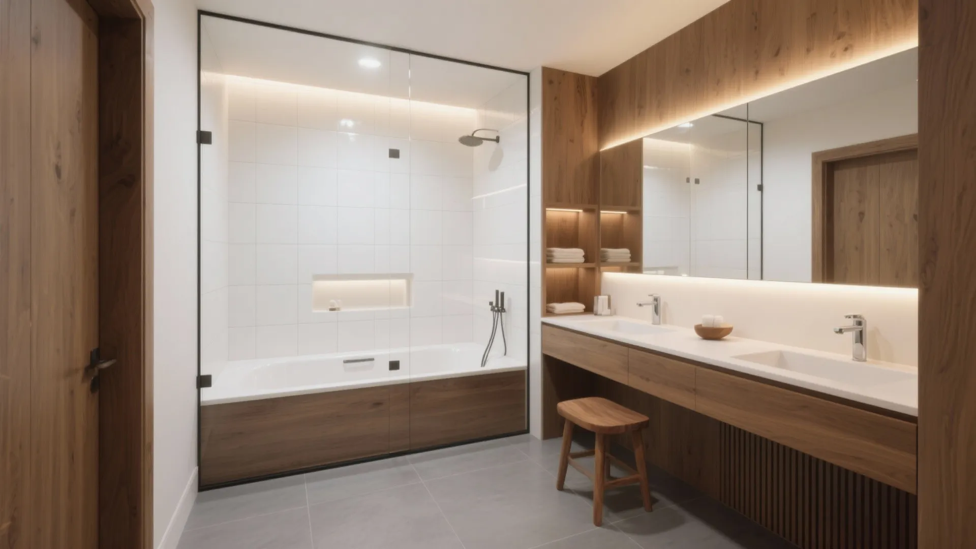 5) Warm Wood Accents and Calm, Layered Lighting