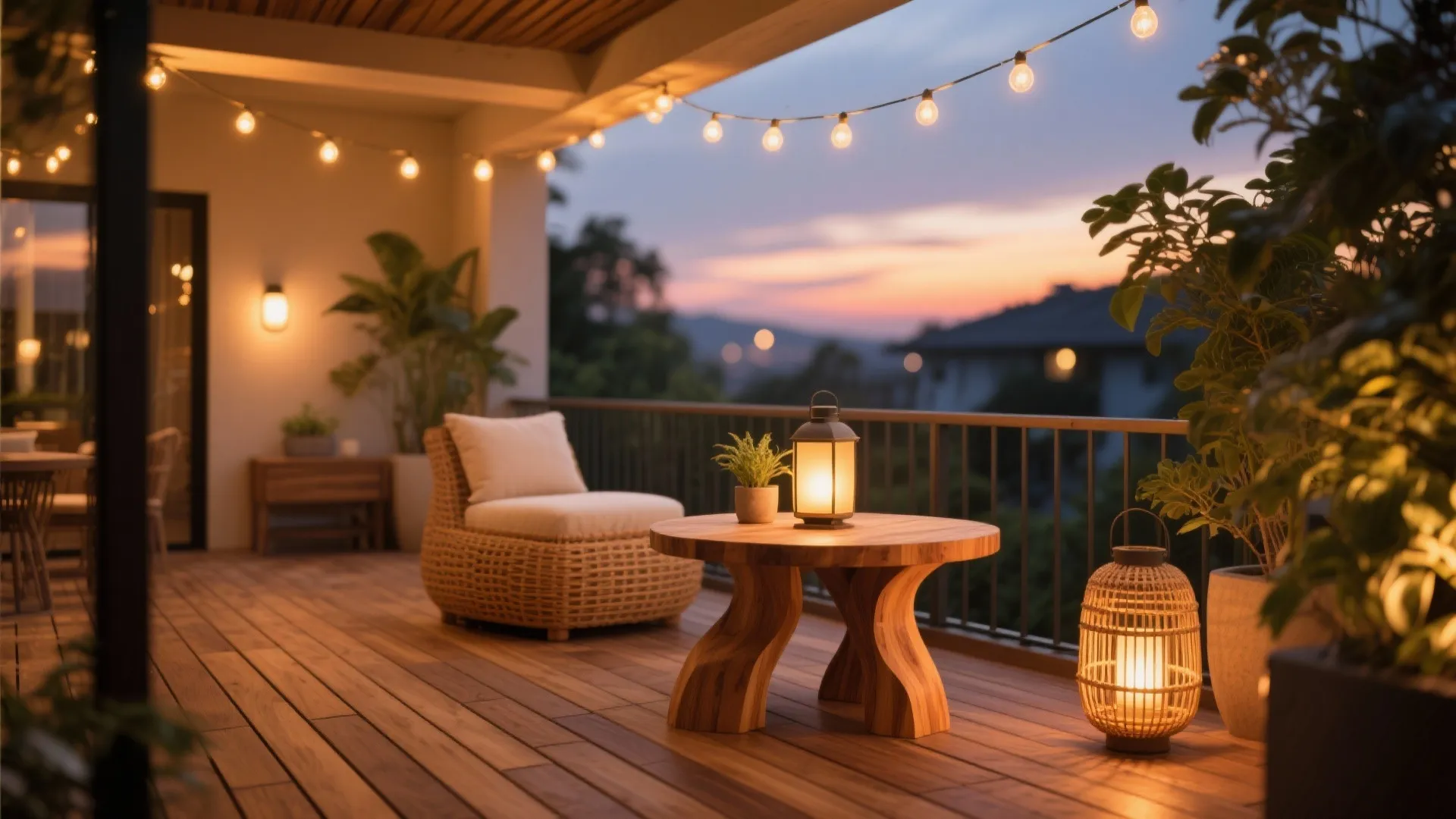 Warm Wood and Layered Light for a Cozy Glow