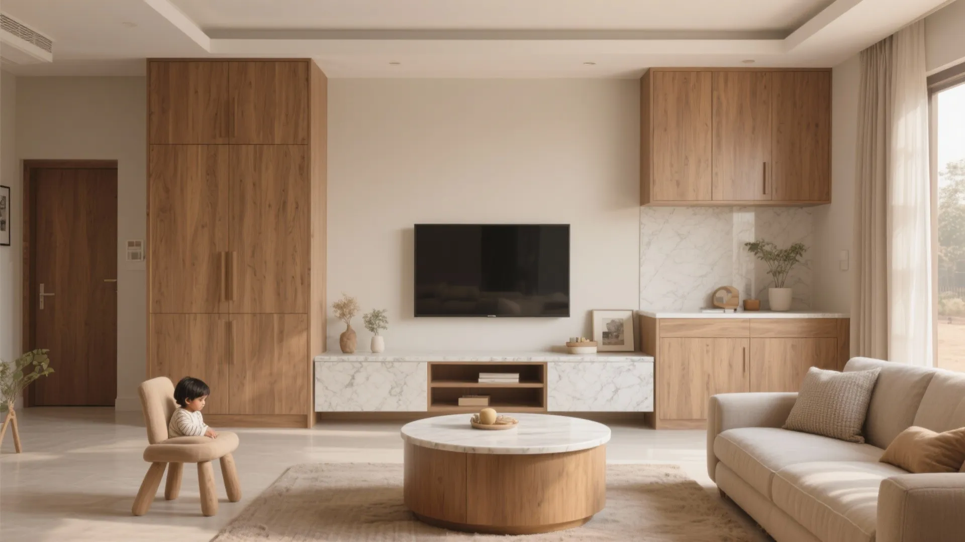 Warm Woods and Easy-Clean Finishes for Nagpur’s Climate