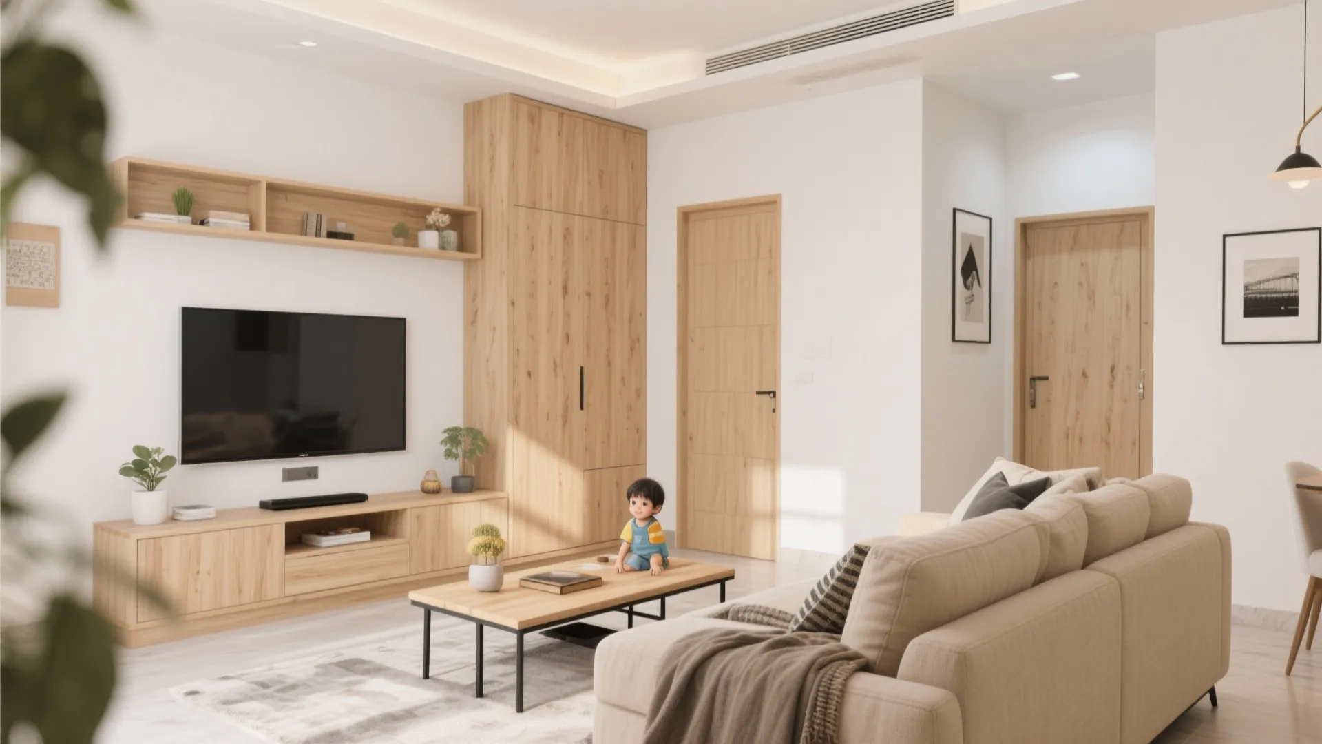 Warm Wood Accents for Calm, Cohesive Rooms