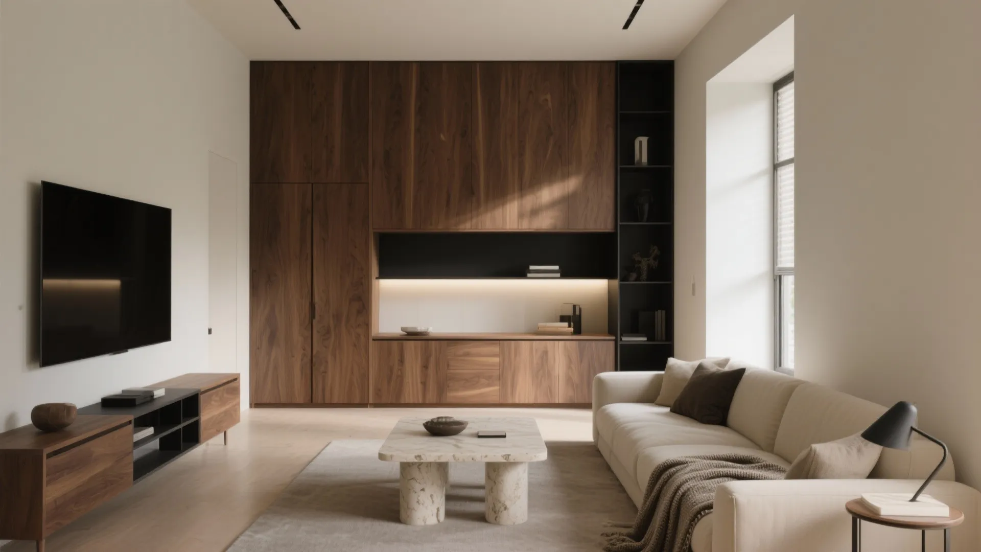 Warm Wood Tones and Tactile Comfort