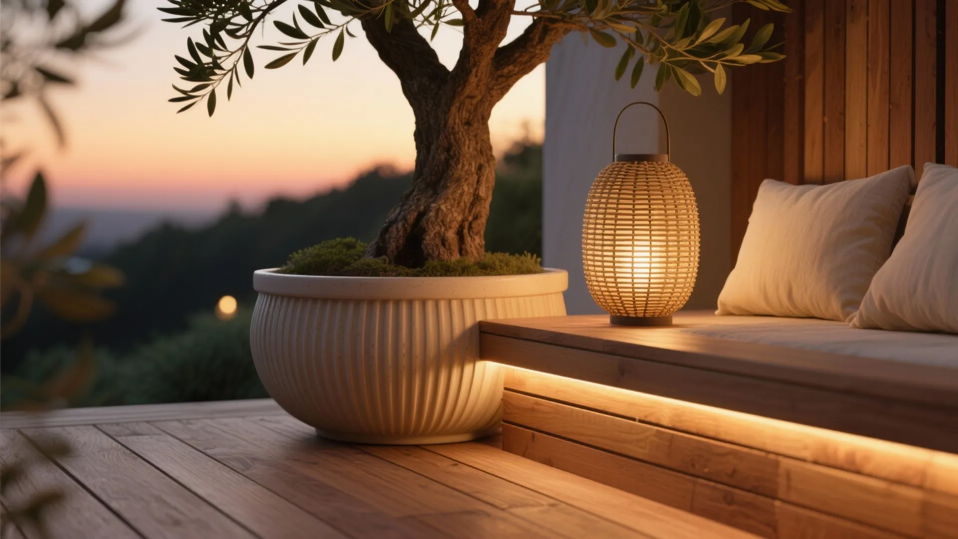 Warm Wood, Textures, and Night Lighting