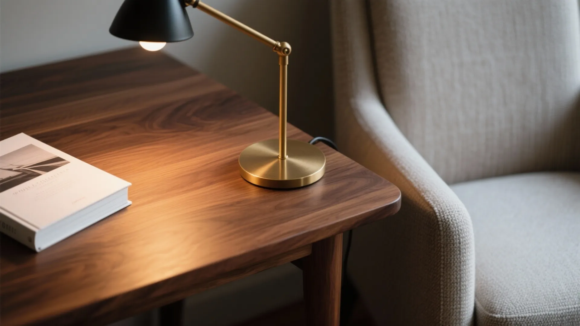Warm Wood, Soft Task Light, and a Reading Chair You’ll Actually Use