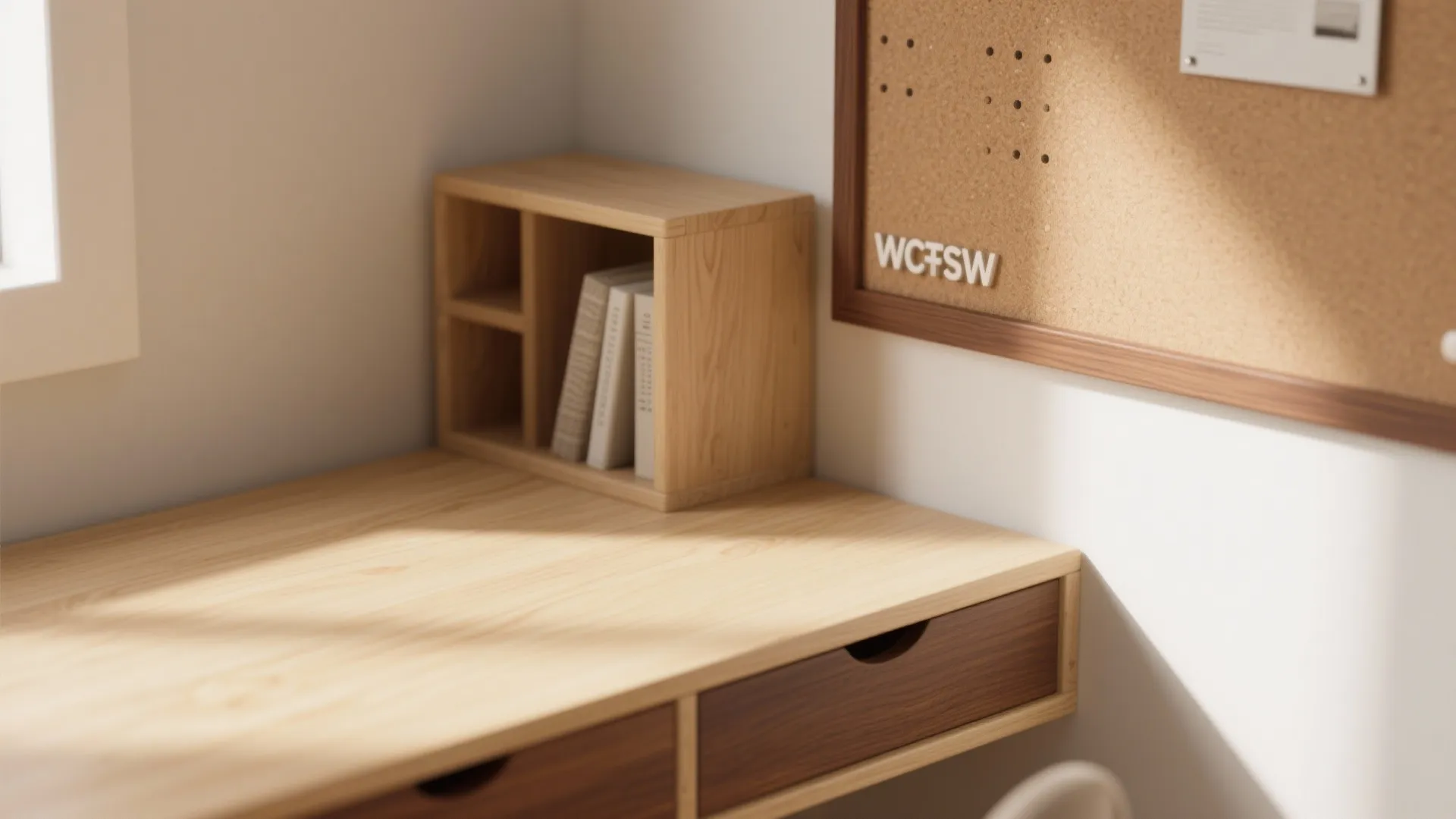 Warm wood accents that make focus feel cozy