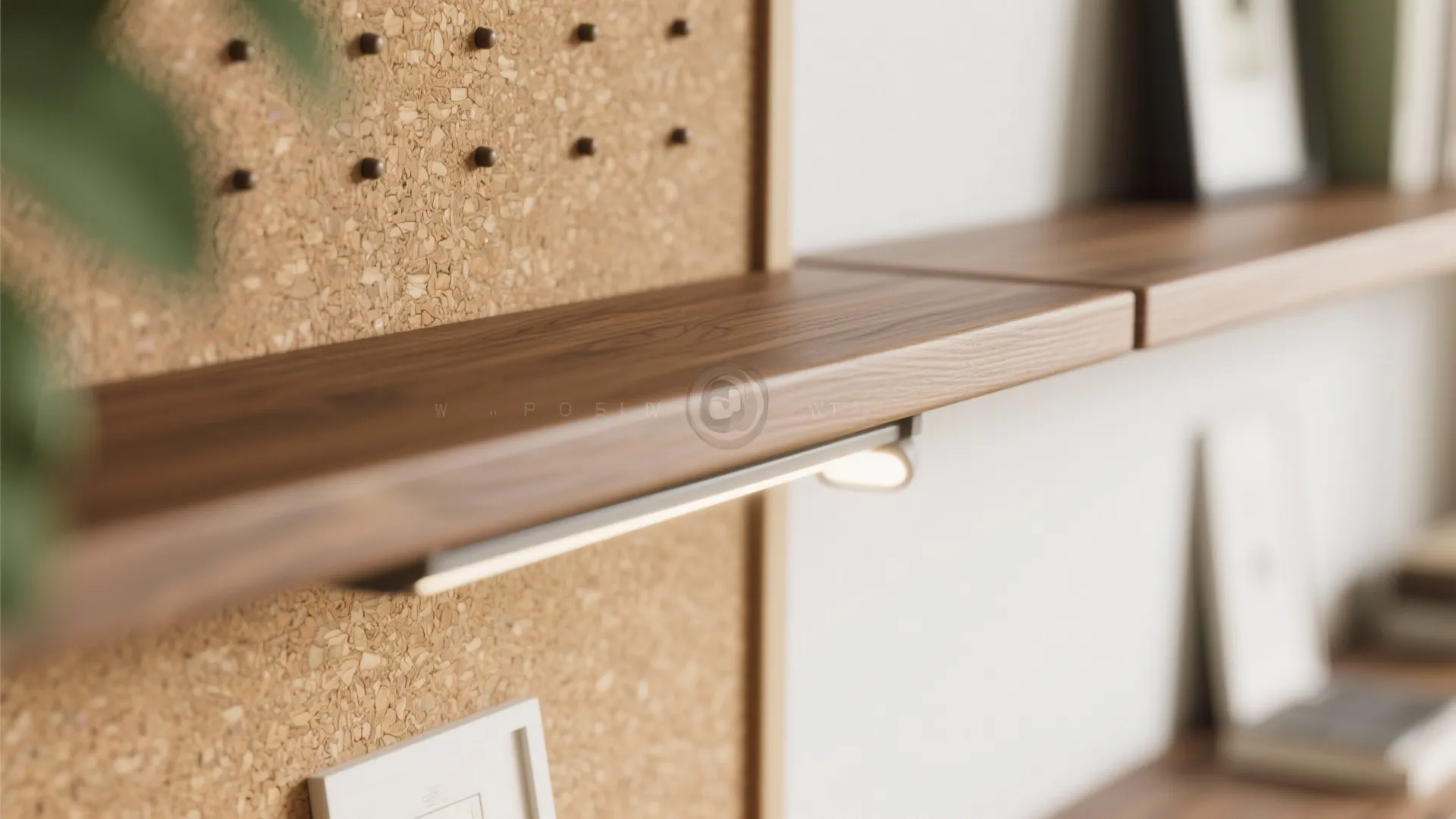 Warm wood accents to soften the vibe