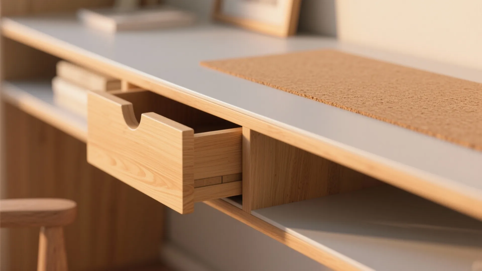 Warm wood tones calm the mind