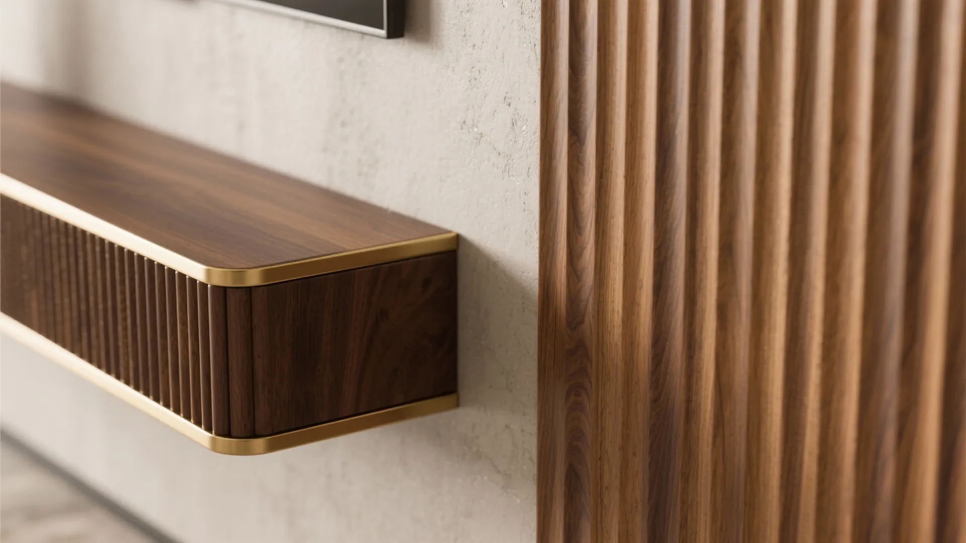 Warm wood elements for a calm, luxe mood