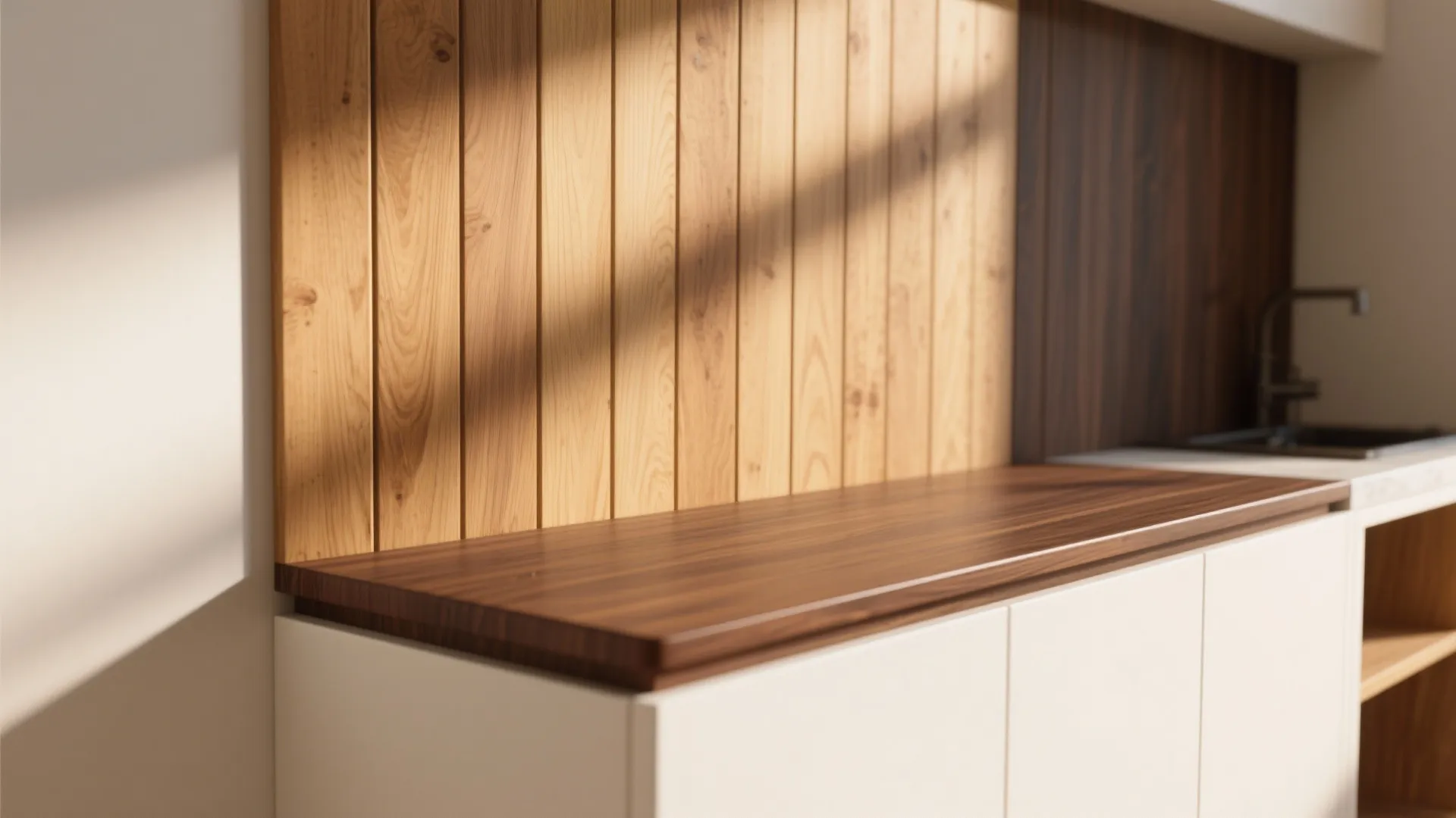 Warm wood accents to add comfort and balance