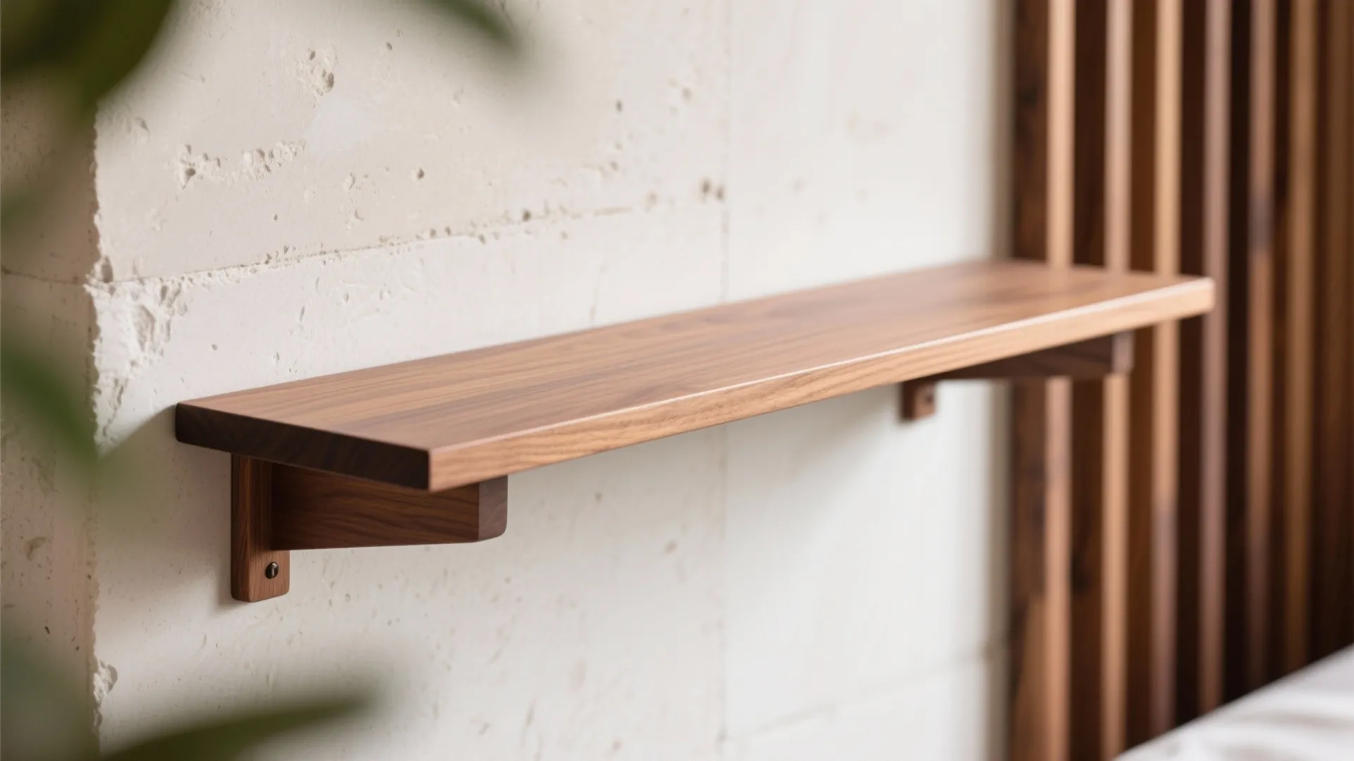 Warm wood elements for grounded calm