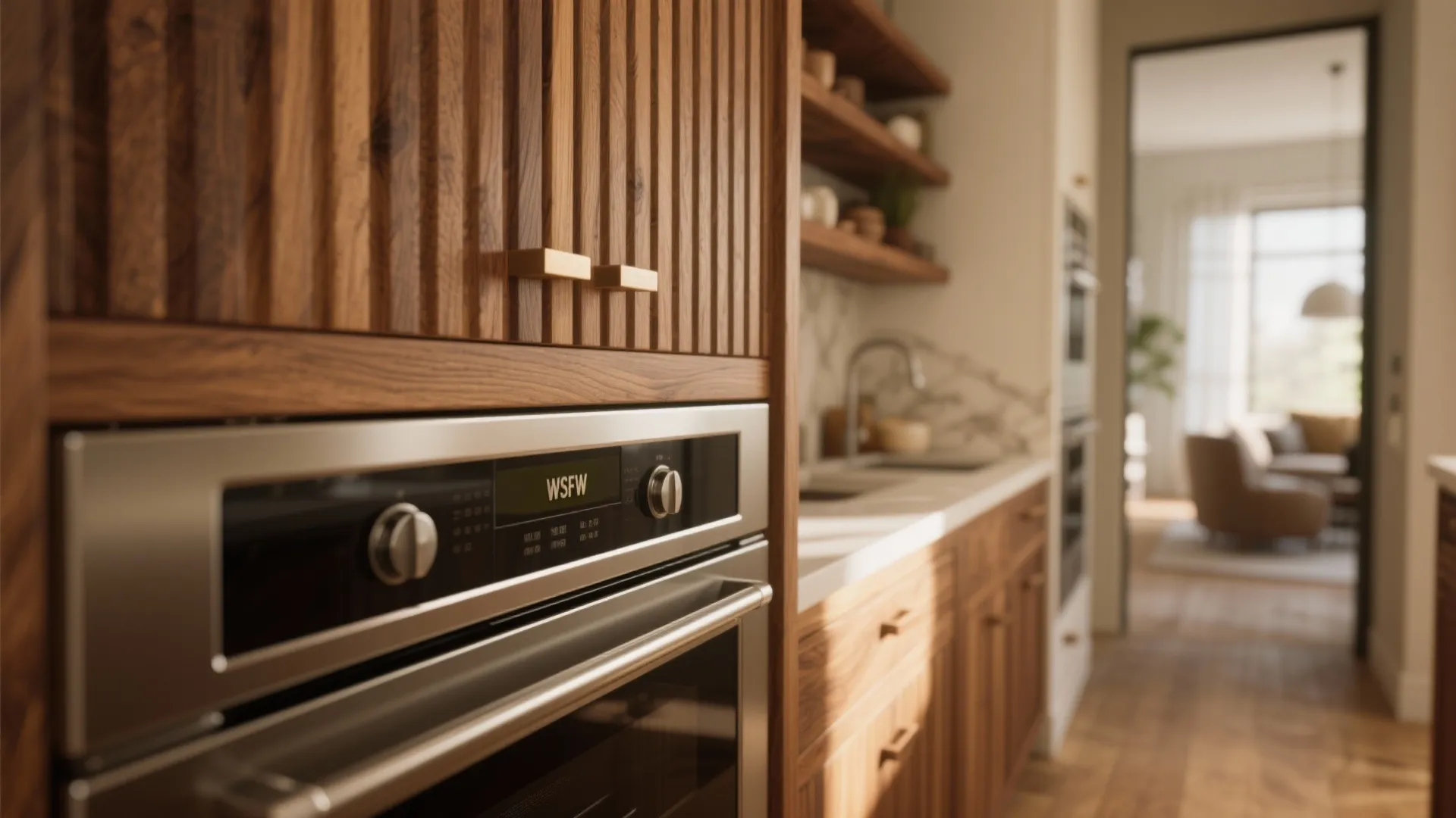 Warm Wood Accents to Soften the Plan